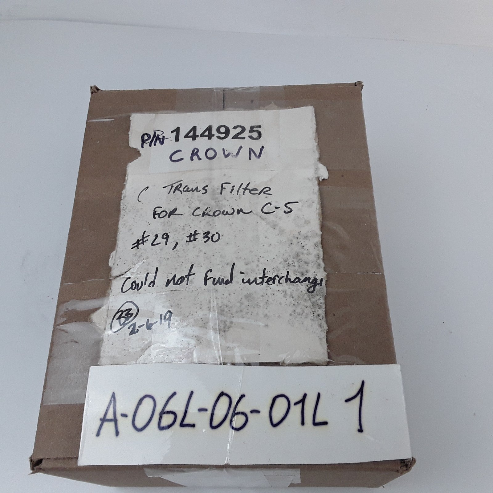 Crown 144925 External Transmission Oil Filter for Various Forklifts Models