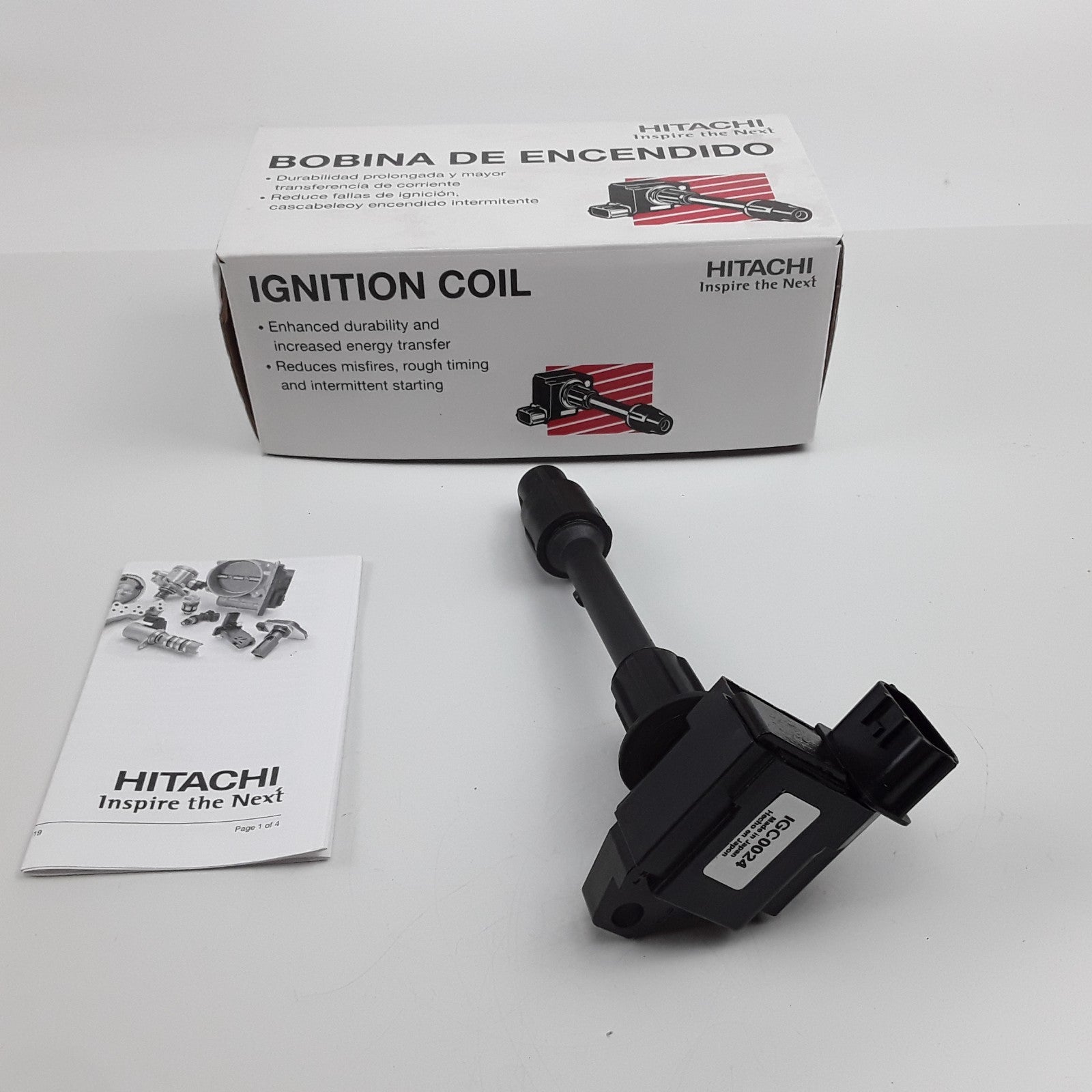 Hitachi IGC0024 Left Ignition Coil Black Fits INFINITI I30 Nissan Maxima (2000)