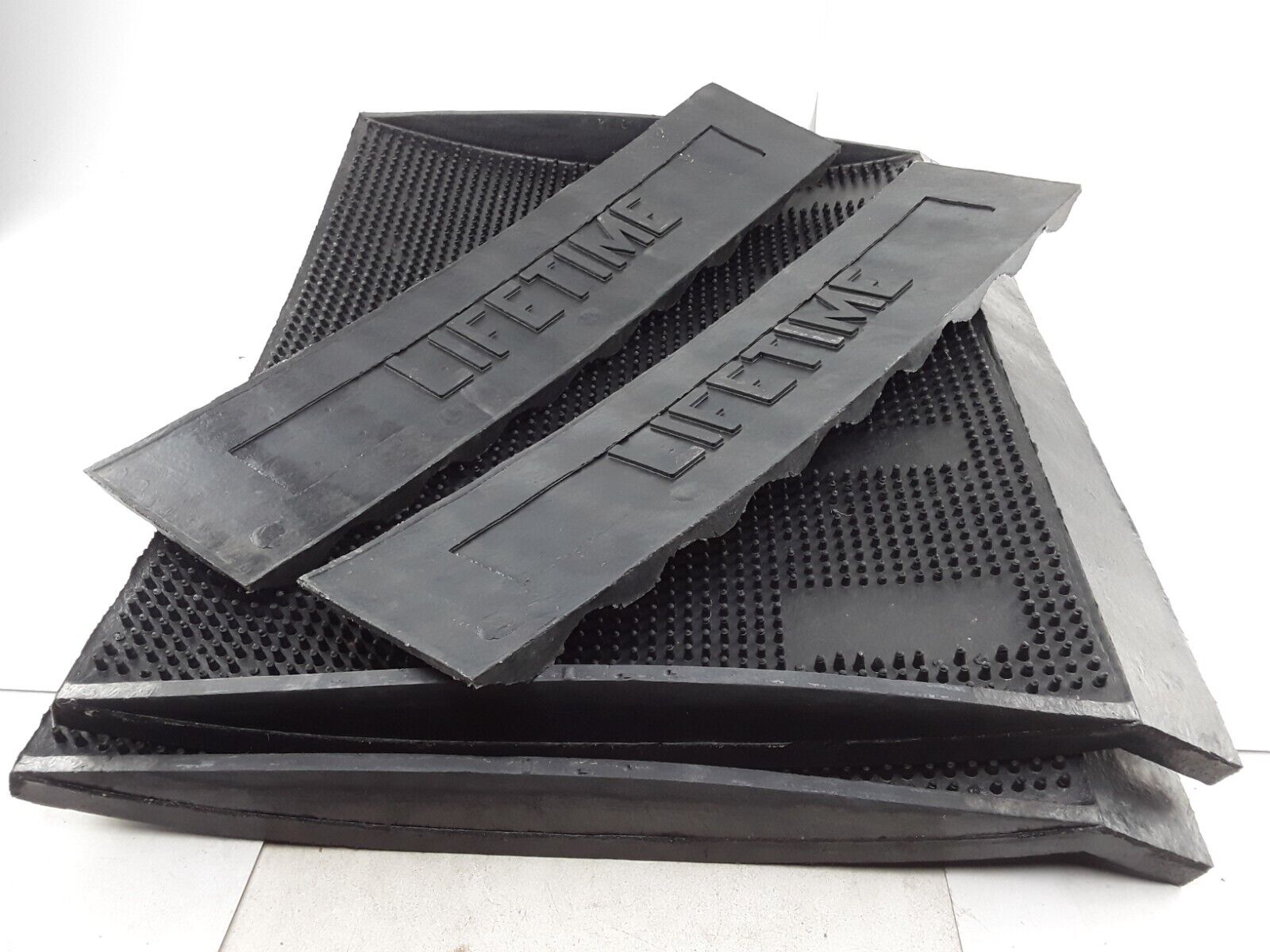 GENUINE Life-Time Pair Set Truck Fenders Black Rubber 22 x 24 inch made in USA - HotCarParts