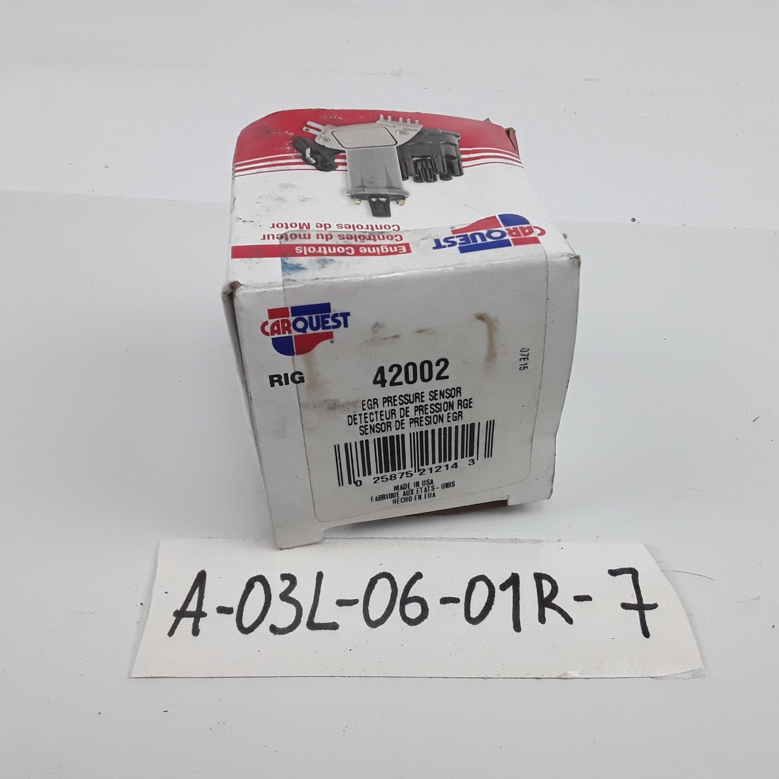 Carquest 42002 Exhaust Gas Recirculation (EGR) Pressure Detection Sensor