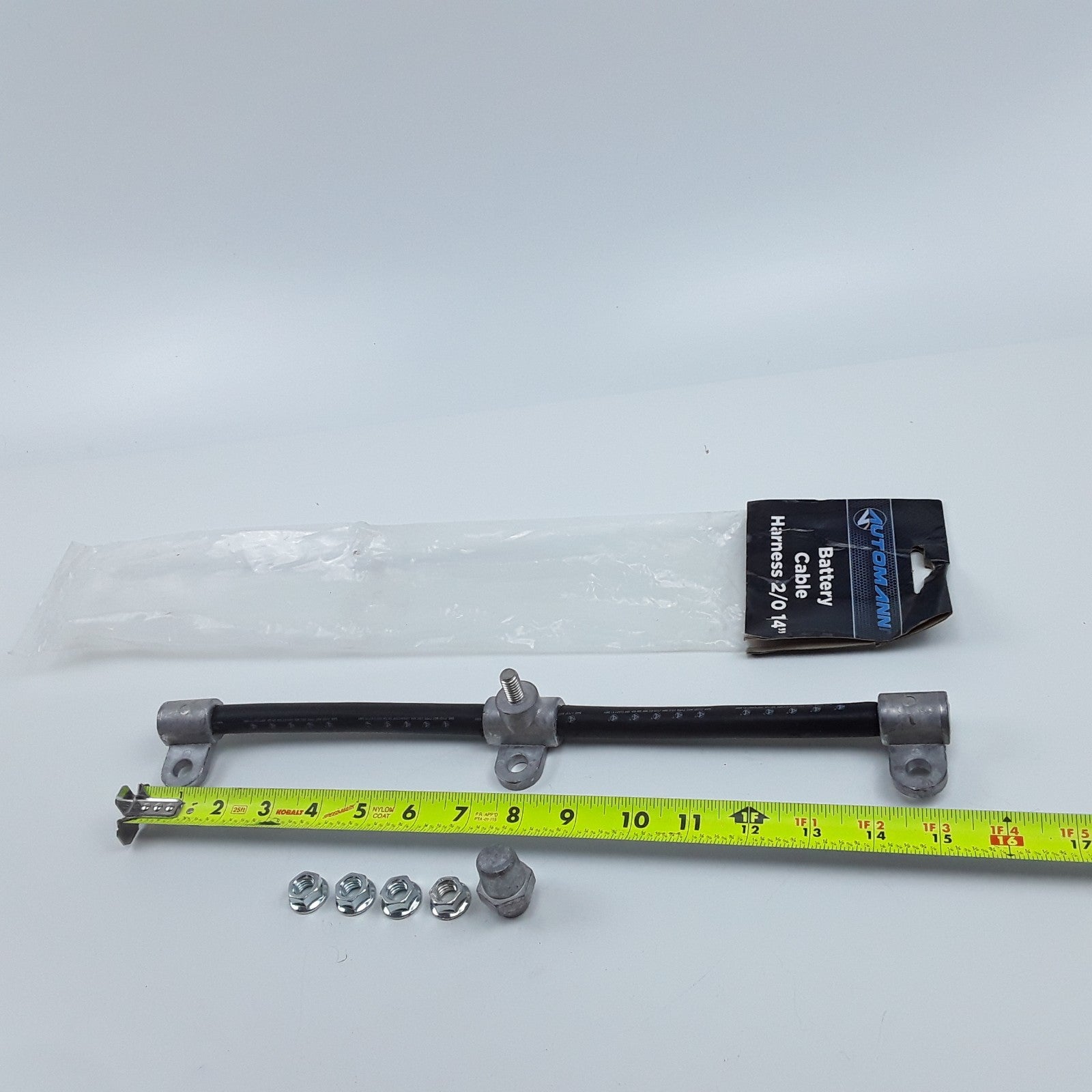 Automann 178.2014BK - Cable Batt Harness 2/0 14 In. Black Heavy Duty Performance