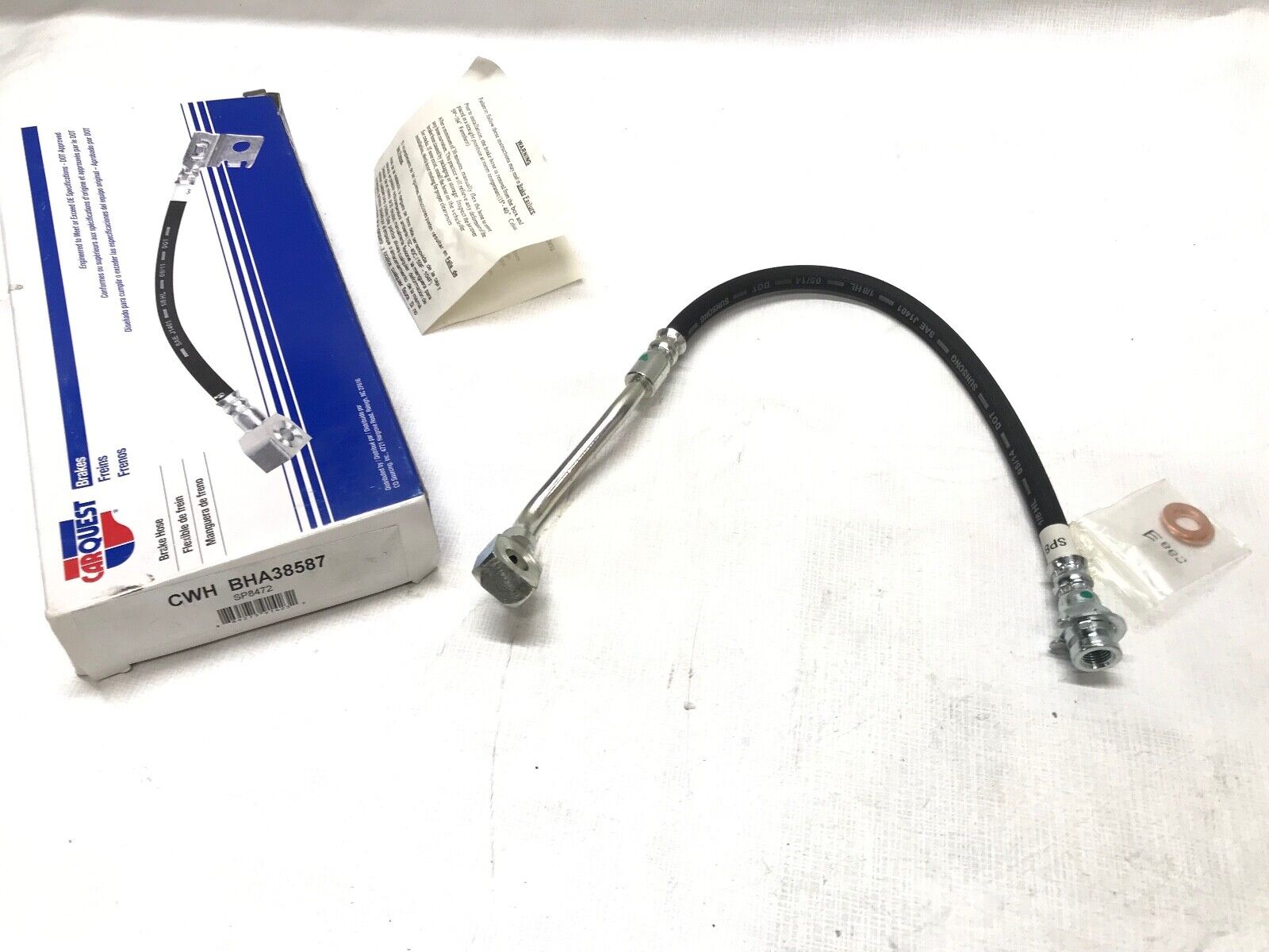 Brake Hydraulic Hose Front Right CARQUEST BHA38587