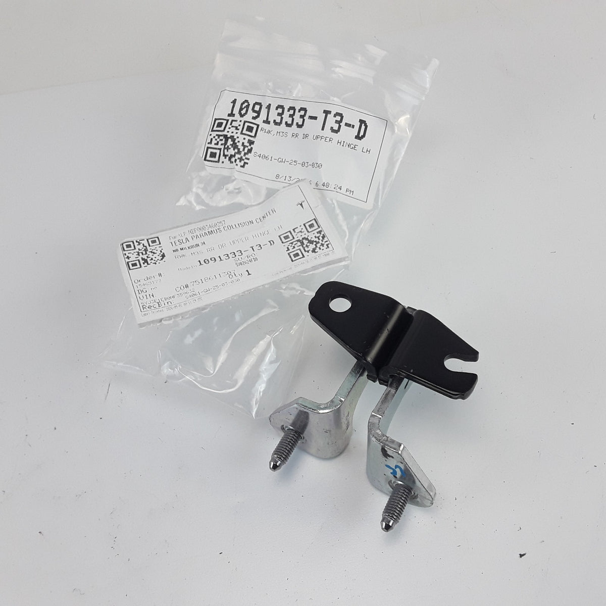 Model 3 Left Hand Rear Upper Door Hinge 1091333-T3-D Genuine OEM