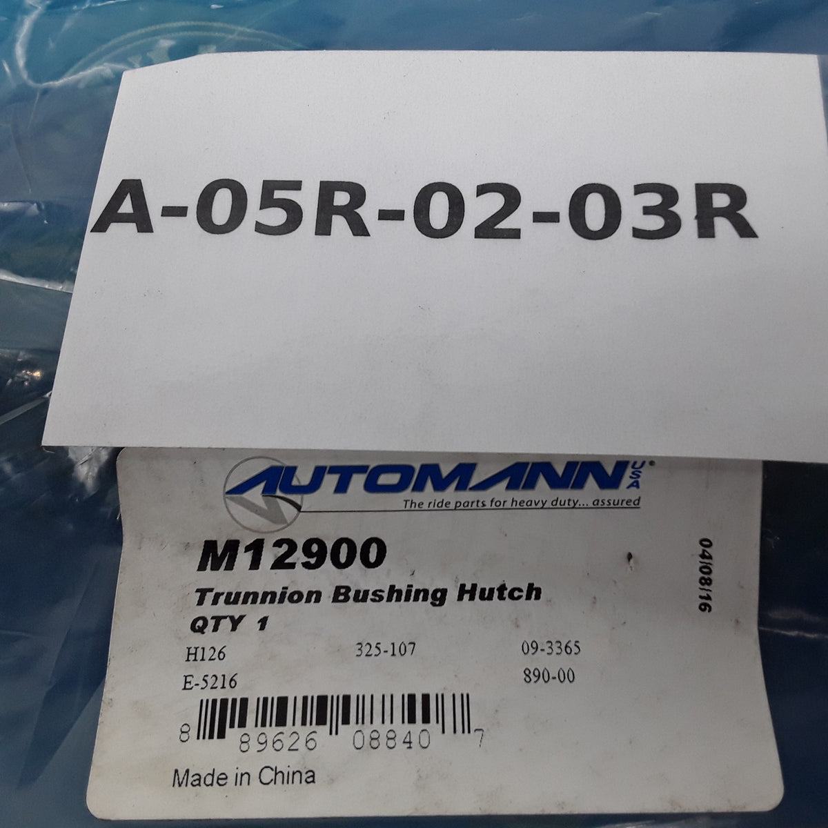 Automann M12900 Trunnion Bushing For Hutch H-9700 H-7700 Suspension Series