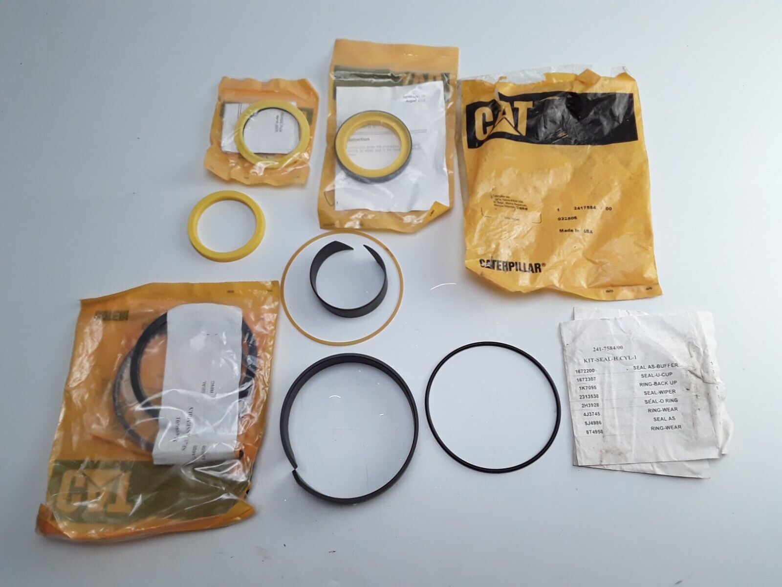 2417584 Hydraulic Cylinder Seal Kit Fits Caterpillar 508 930 931 963 D3B D5H D6M - HotCarParts