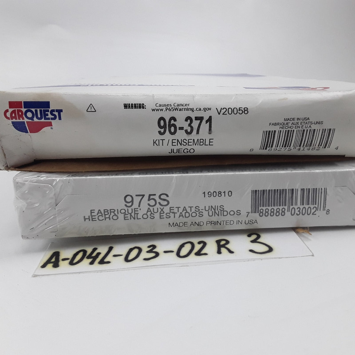 Carquest 96-371 Carburetor Repair Kit Fits Ford 2-Barrel Models 2100 2150 2150A