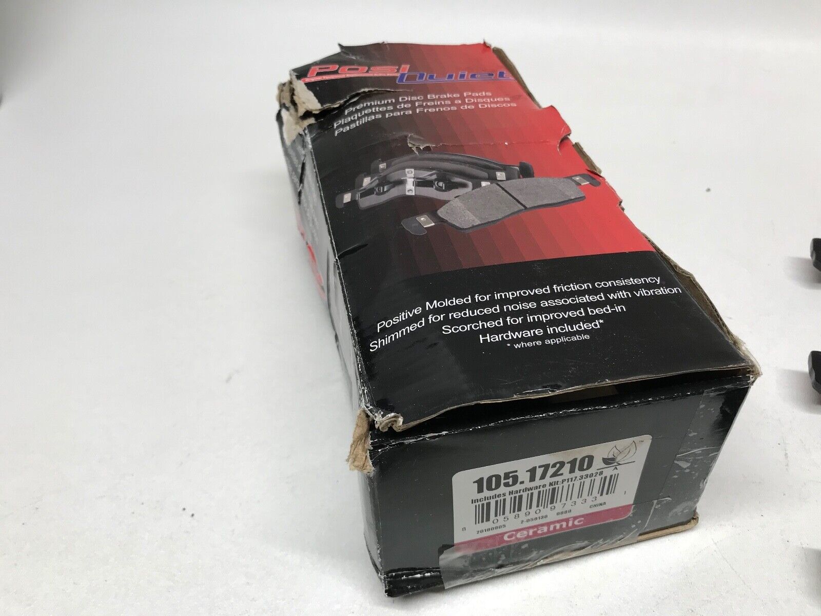 Disc Brake Pad Set Front Centric 105.17210 Posi Quiet for Fiat 500L, Ram ProMast - HotCarParts