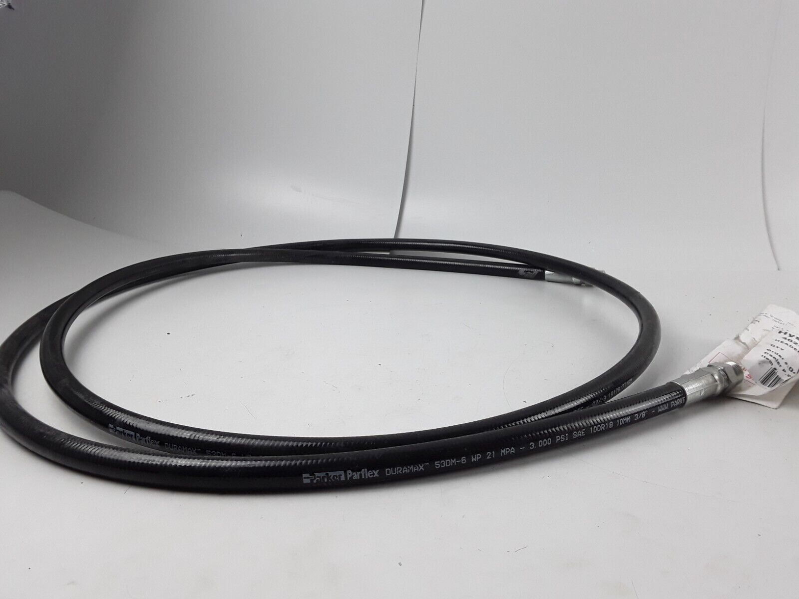Hyster 4624176 Header Hose Assy 122 In Inch or 10 Ft 2 Inch Long Forklift Parts - HotCarParts