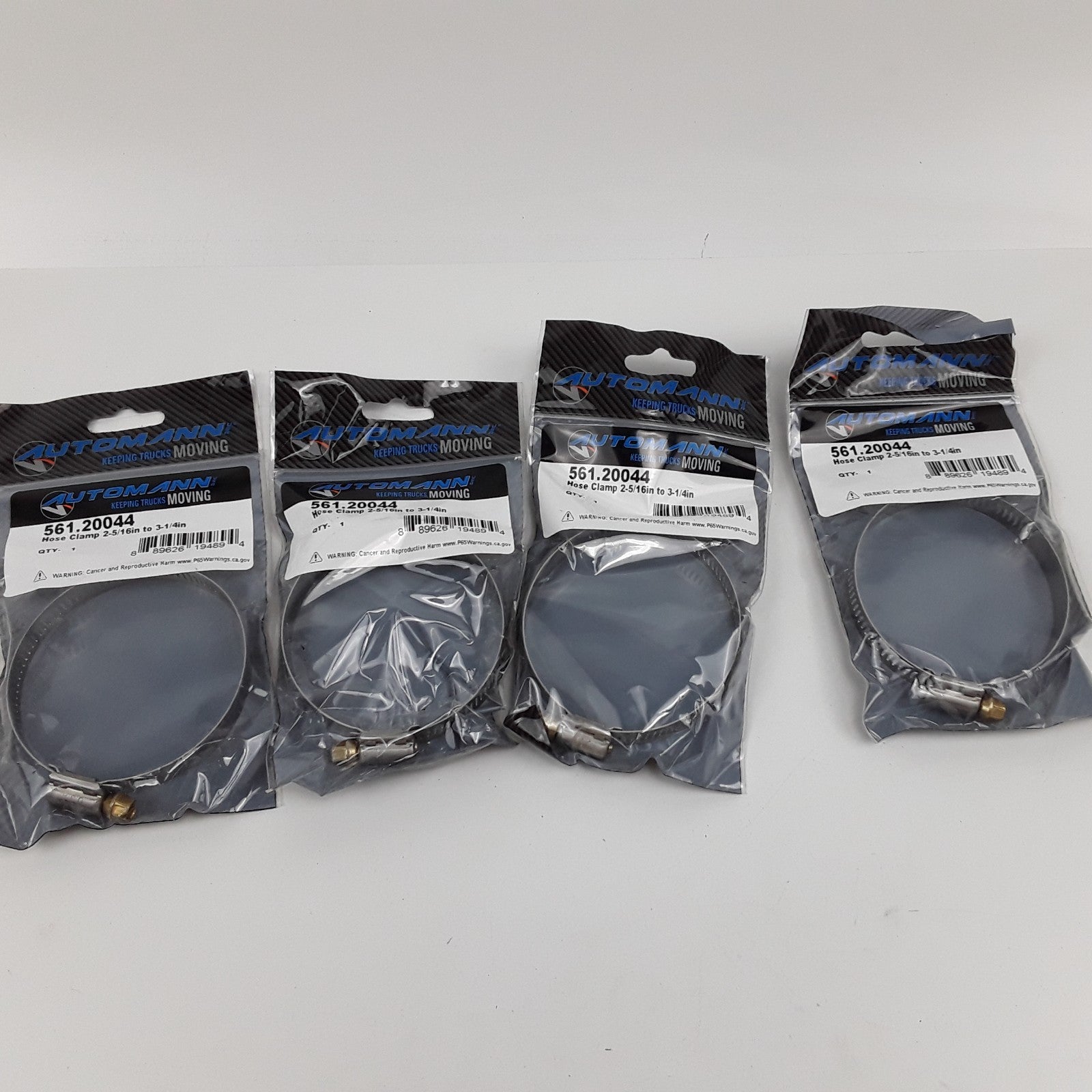 Automann 561.20044 Hose Clamp Assembly 2-5/16 in to 3-1/4 in Set of 4 Clamps