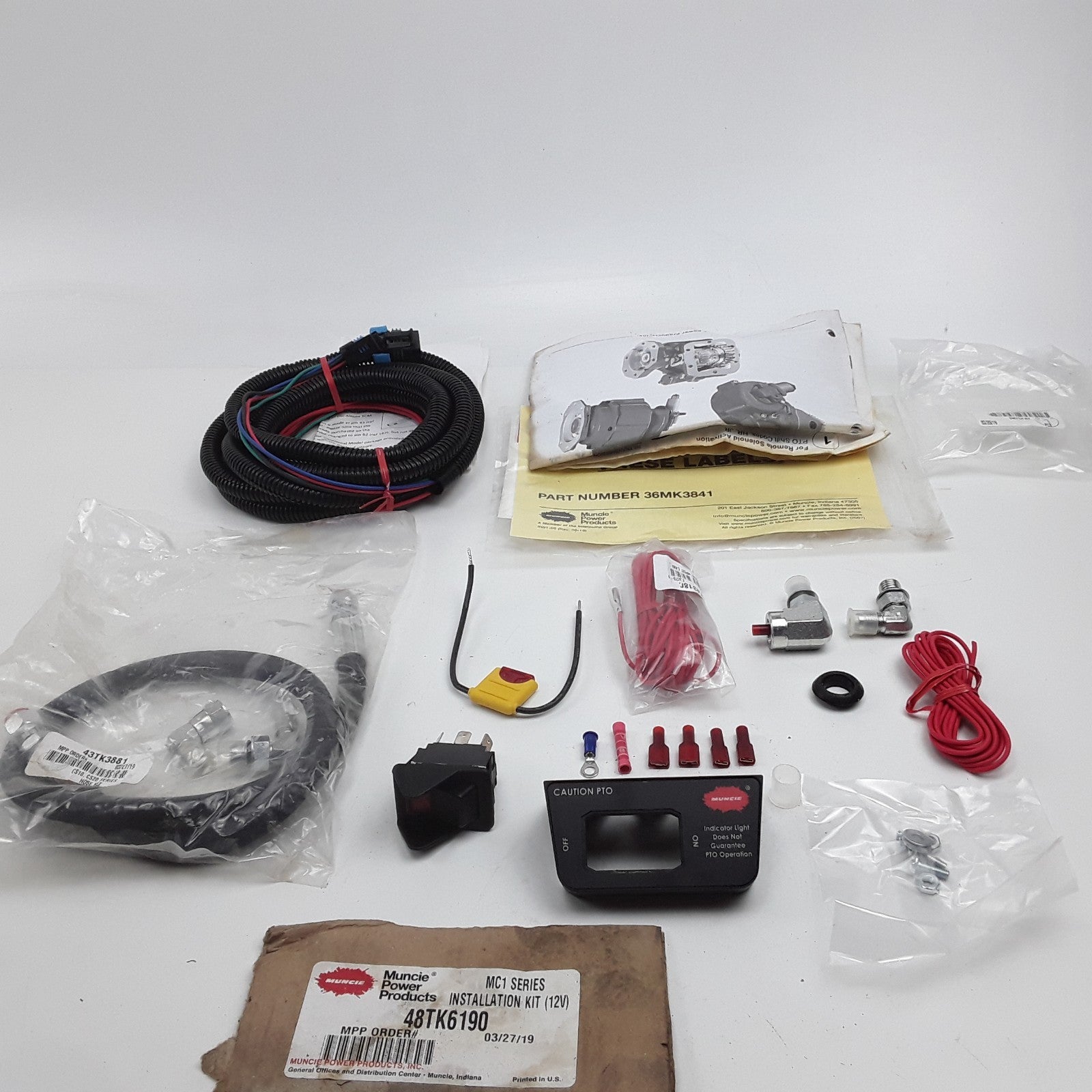 Muncie Power Products 48TK6190 Cylinder Installation Kit For MC1 PTO Series