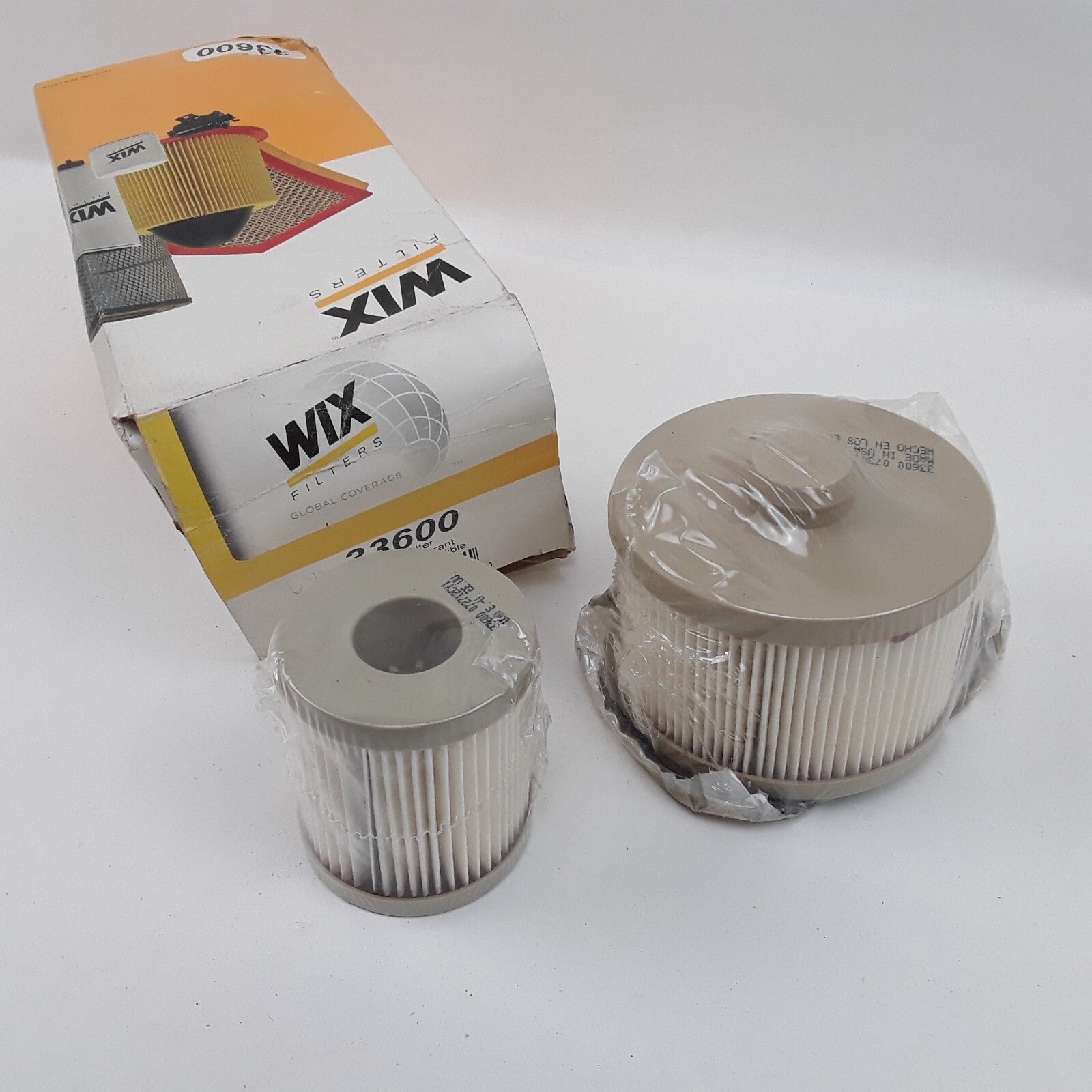 WIX 33600 Engine Fuel Filter Fits Ford E-450 E-350 Super Duty E-350 Club Wagon