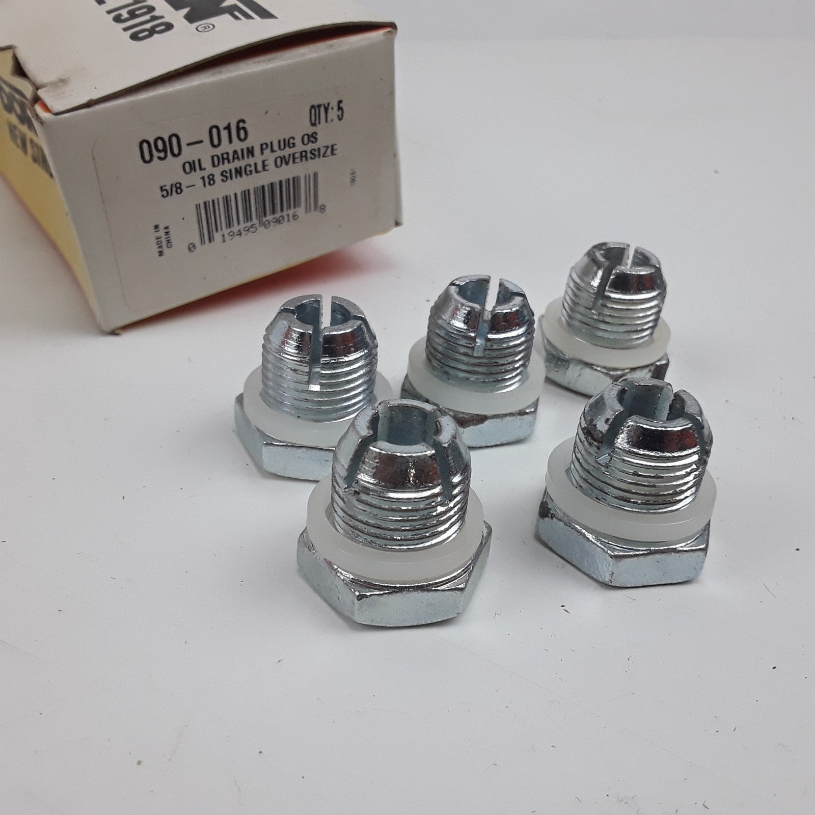Dorman 090-016 Oil Drain Plug Oversize Steel 5/8-18 Single Oversize Set of 5