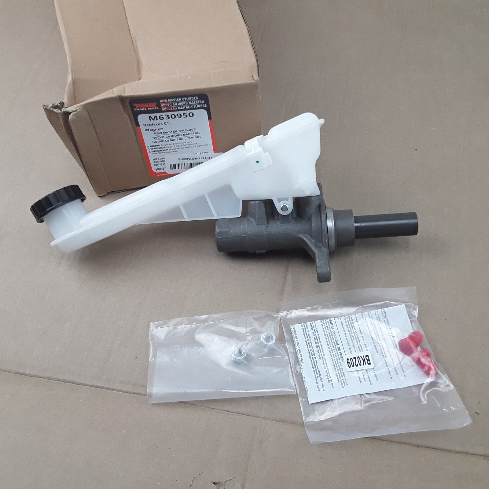 Dorman M630950 Brake Master Cylinder Fits Lincoln MKZ Ford Fusion (2013-2016)
