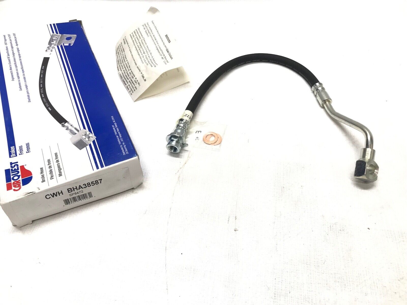 Brake Hydraulic Hose Front Right CARQUEST BHA38587