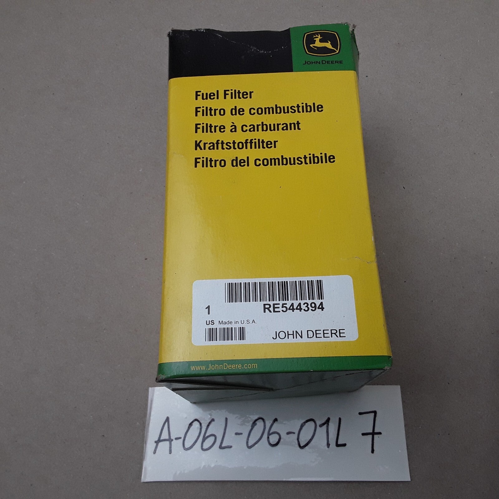 John Deere RE544394 Heavy Duty Spin-On Hydraulic Engine Fuel Filter