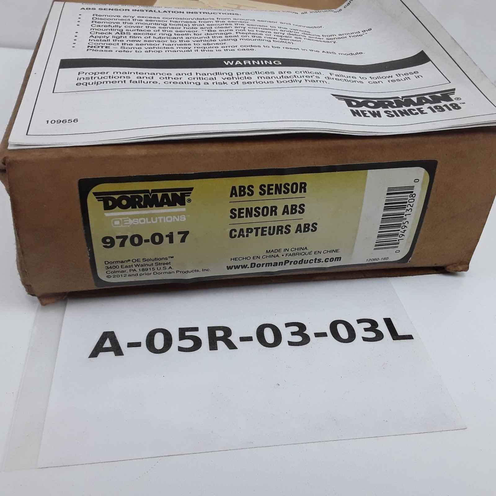 Front ABS Wheel Speed Sensor For Mercury Sable Ford Taurus (1990 1991 1992-1995)