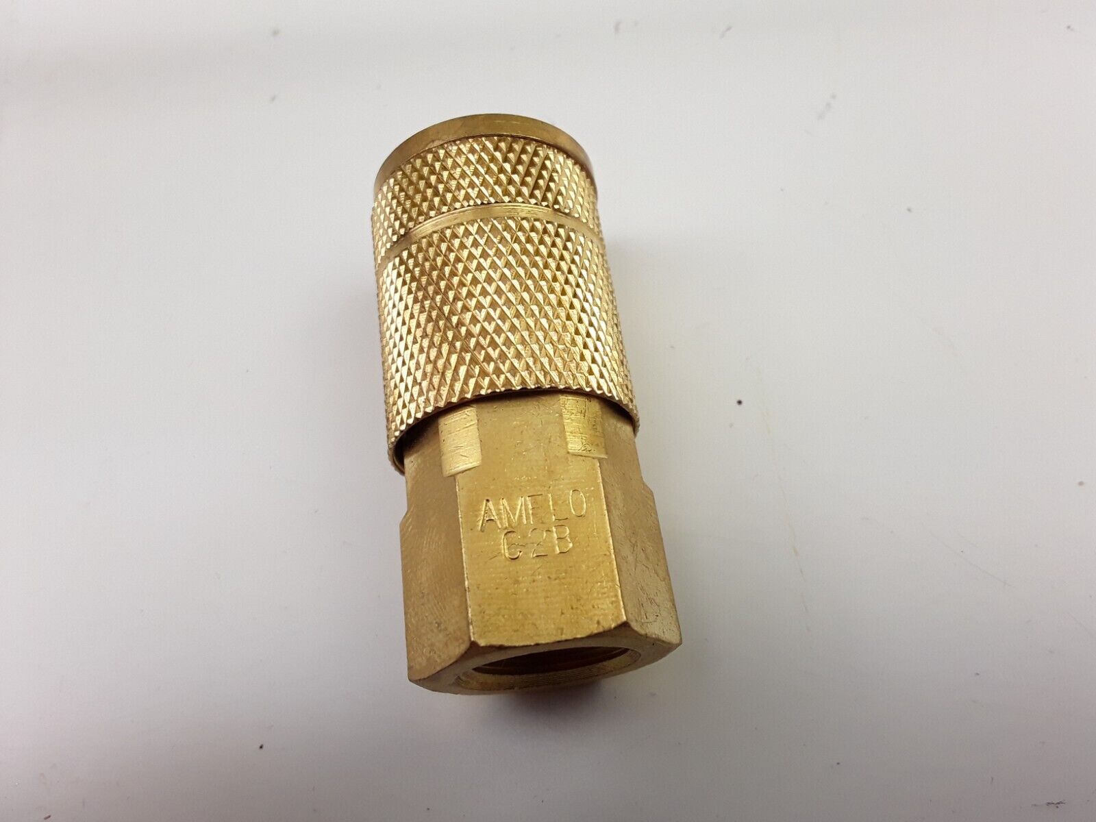 Amflo C2B Coupler 1/4" TF/FNPT Brass Plated Compressor Quick Connect Fitting Air - HotCarParts