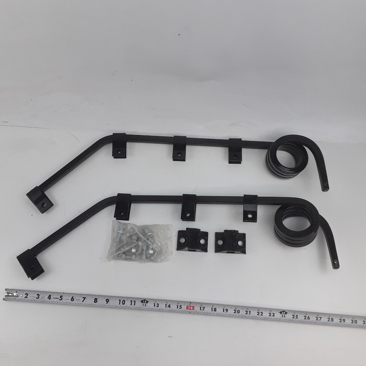 World American WA-2733B Mud Flap Hangers Steel Square Tube For Trucks & Trailers