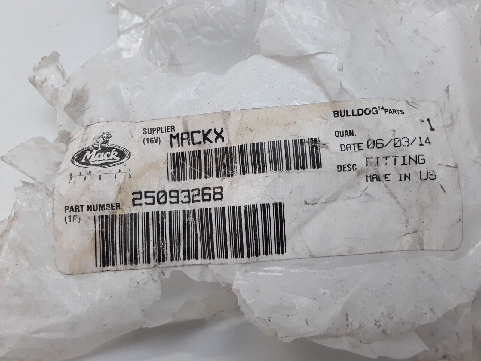 Genuine Mack 25093268 Fits Volvo Fitting Multi-Purpose Fast Free Shipping - HotCarParts