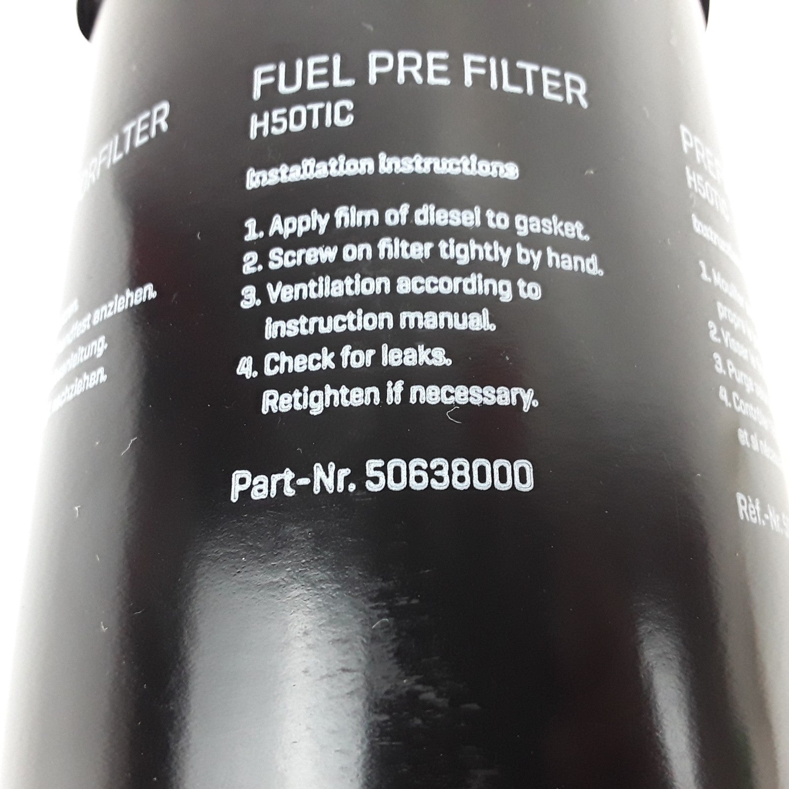 HATZ 50638000 Fuel Filter Water Separator Assembly Heavy Duty High Performance