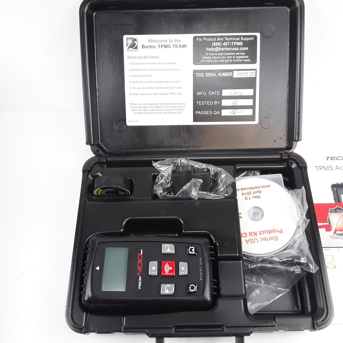 Bartec Tech400SD TPMS Diagnostic Tire Pressure Monitoring System Tool WRT400SD