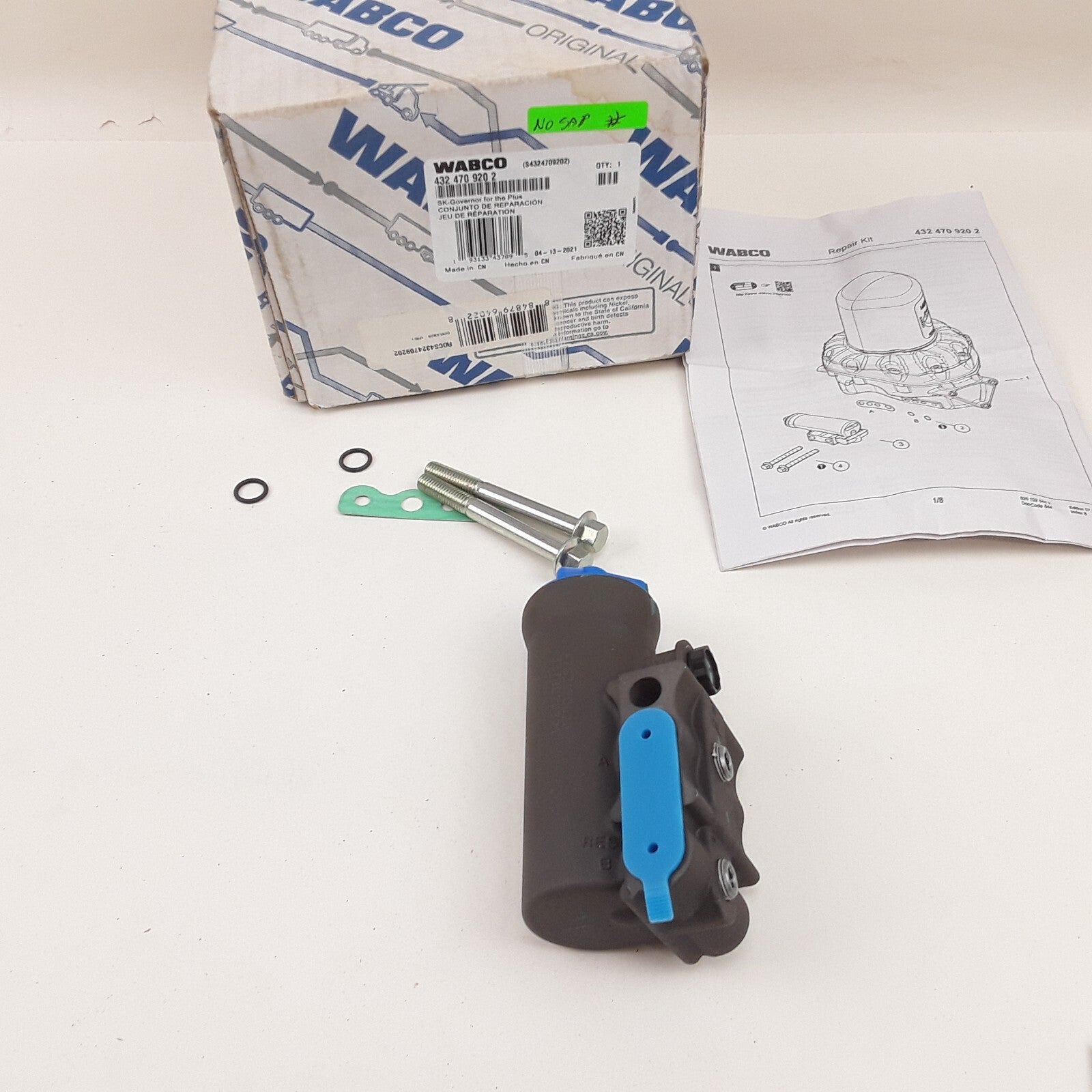 Wabco 4324709202 Air SRS Valve Brake Governor For System Saver 1200 SS1200 Plus