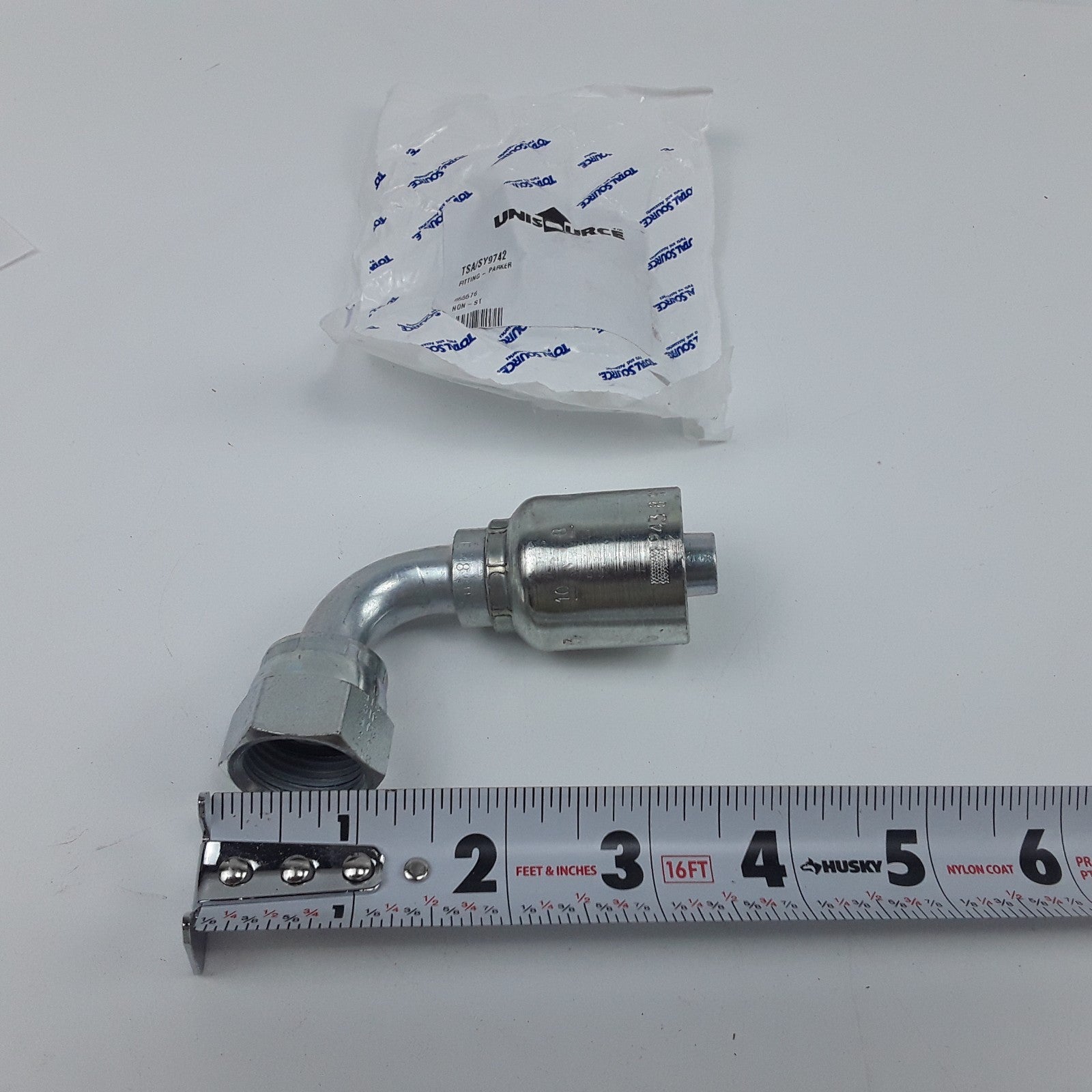 Total Source SY9742 Hydraulic Hose Fitting Female Swivel Elbow For Forklift
