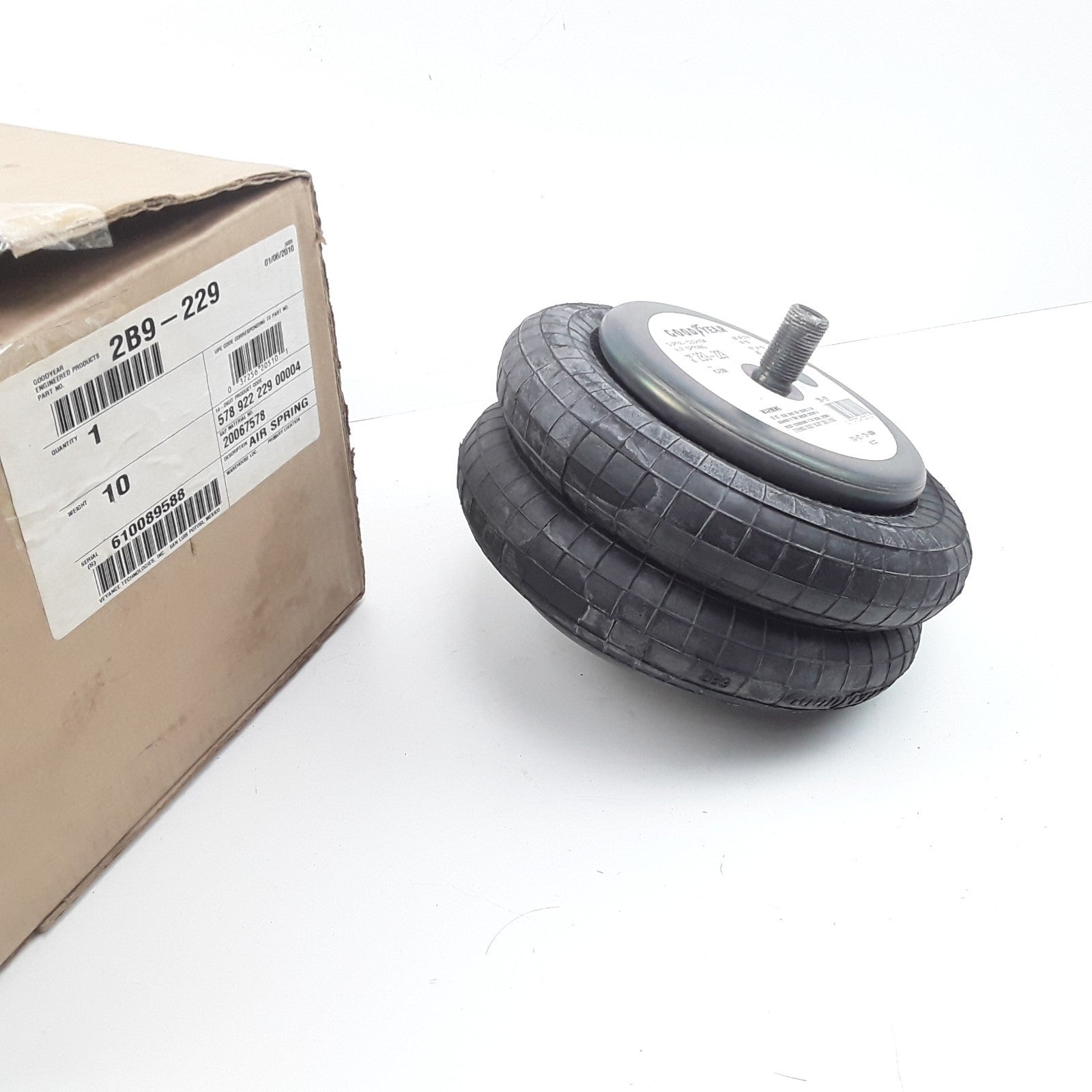 Goodyear 2B9-229 Super Cushion Rolling Lobe Air Springs High Performance