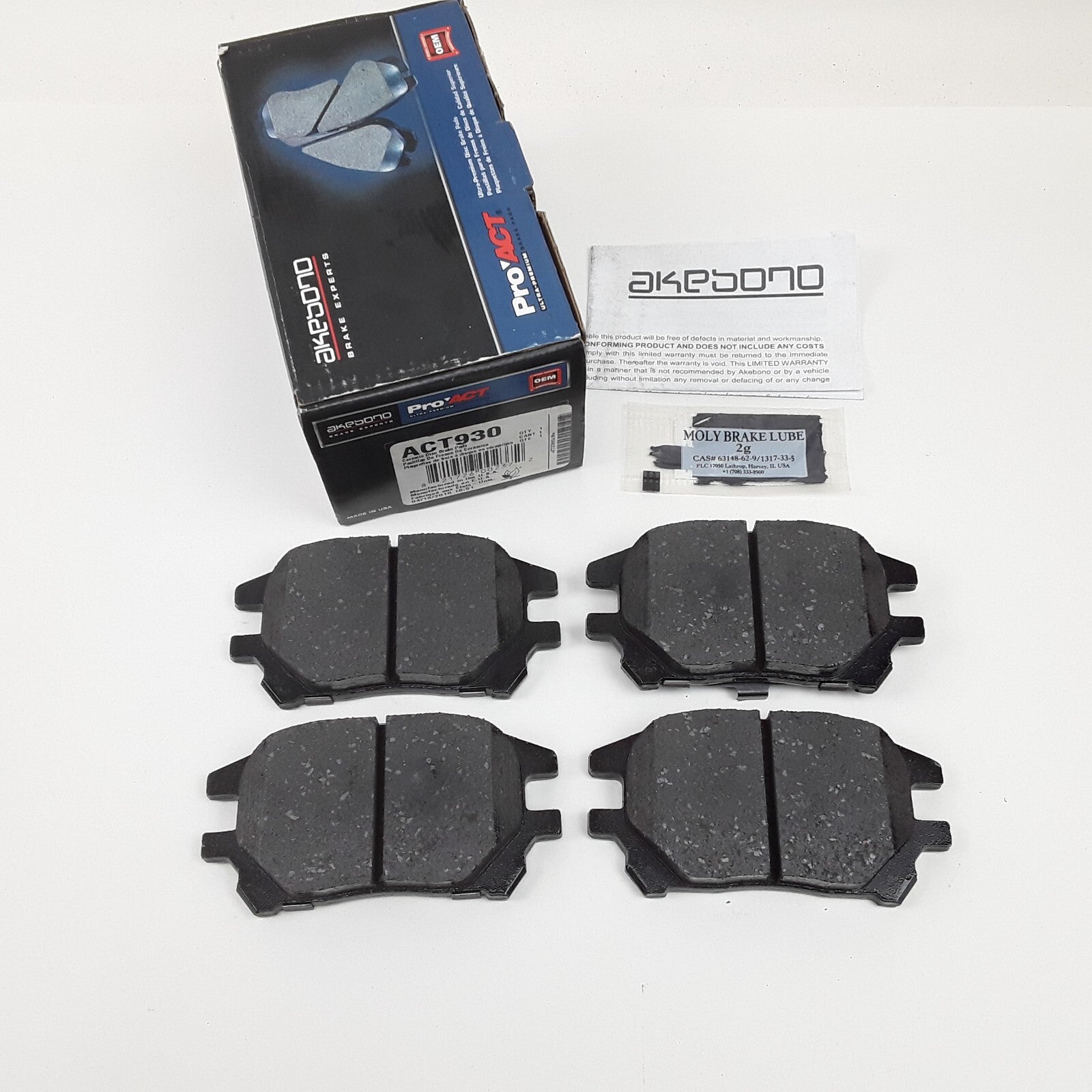 Disc Brake Pad Pads Set Front Premium Ceramic Fits Lexus RX300 2001 2002 2003