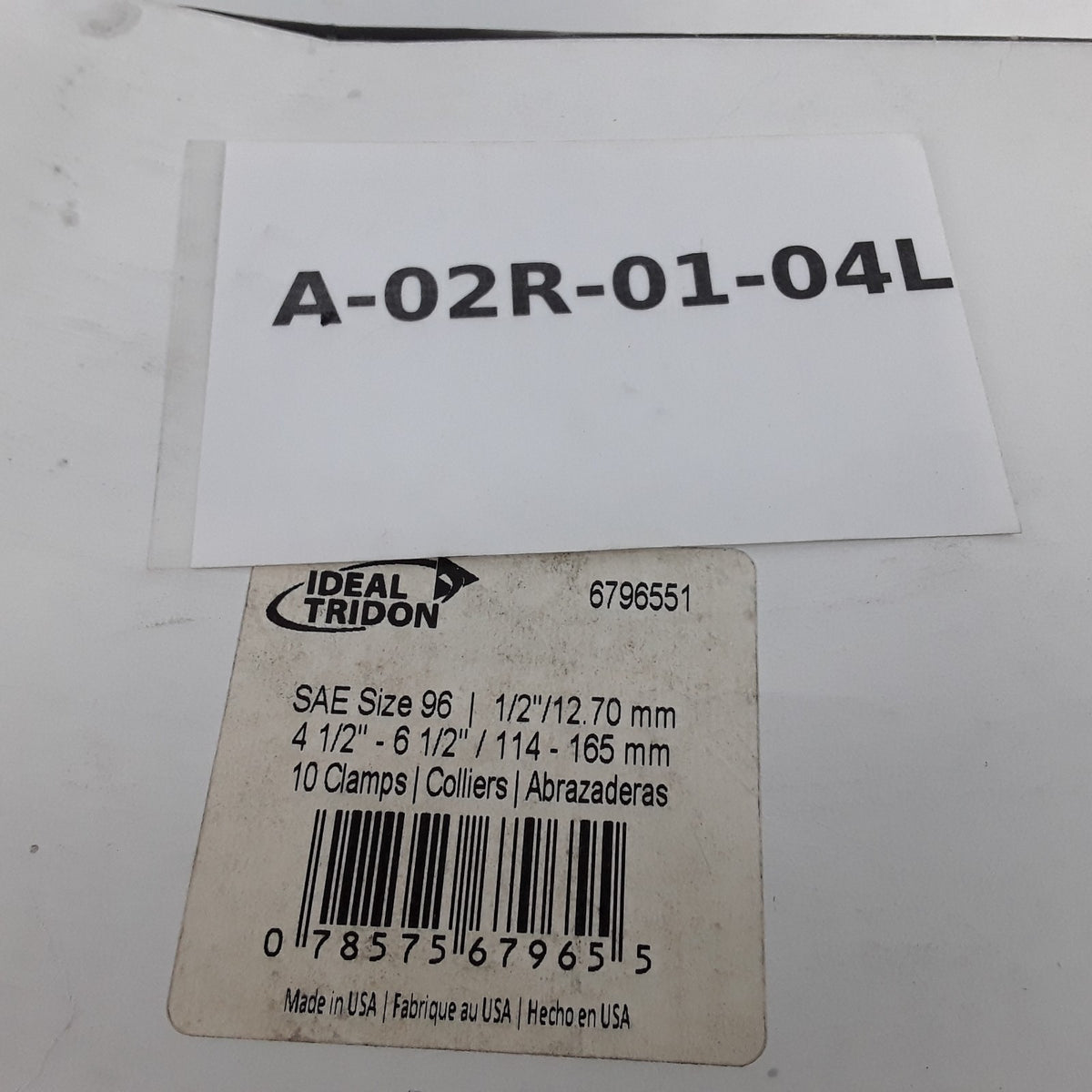 Ideal-Tridon 6796551 Hose Band Clamps Size 96 4.5"-6.5" 4 1/2"-6 1/2" 10-Pack