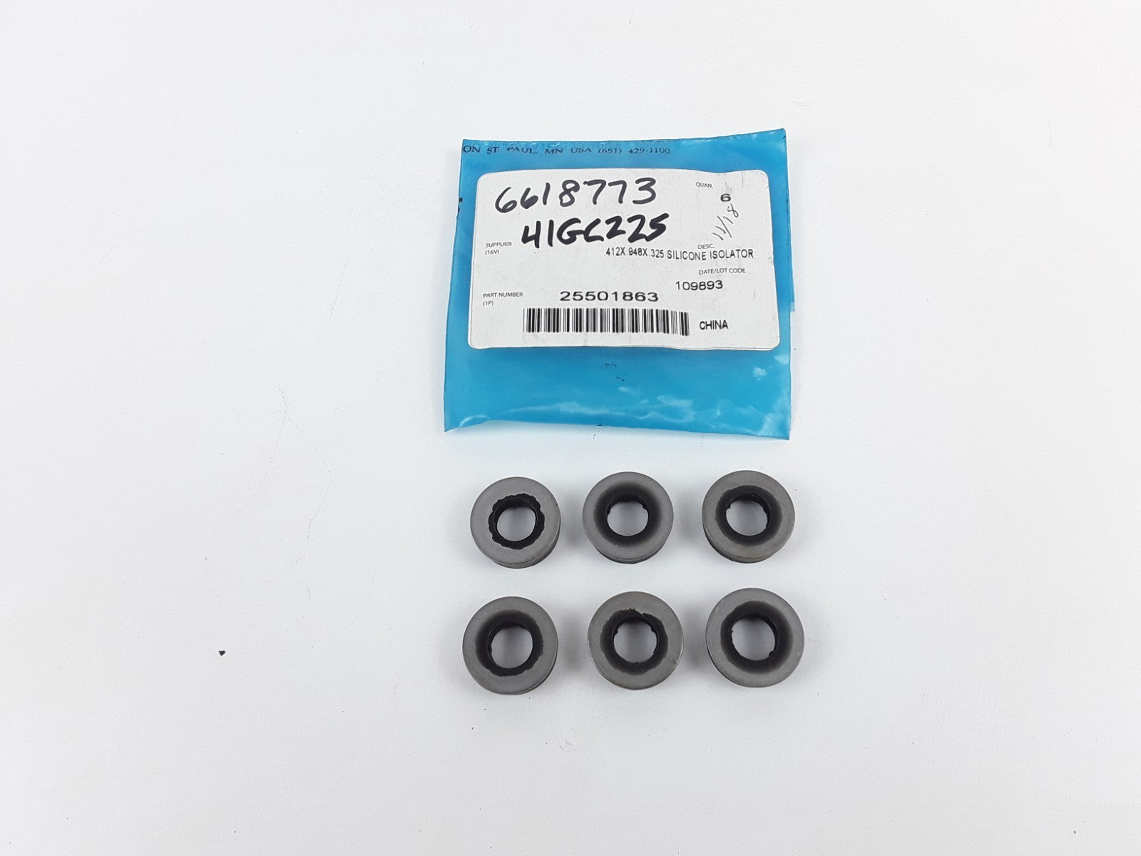 Mack 25501863 Air Filter Housing Silicone Isolator Assembly For Mack Trucks 6 pc