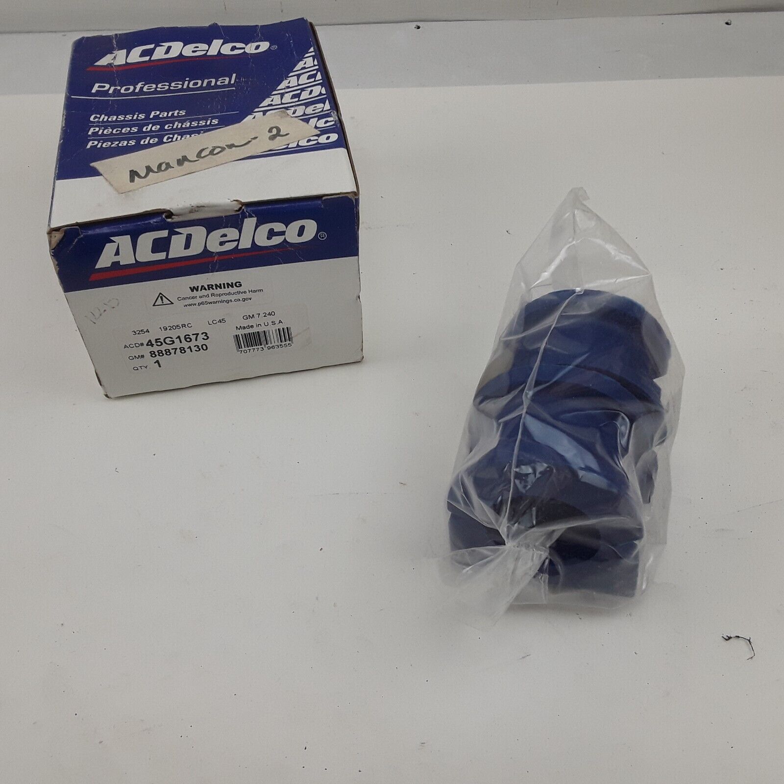 OEM ACDelco 45G1673 Bushings - Suspension Stabilizer Bar Bushing 88878130