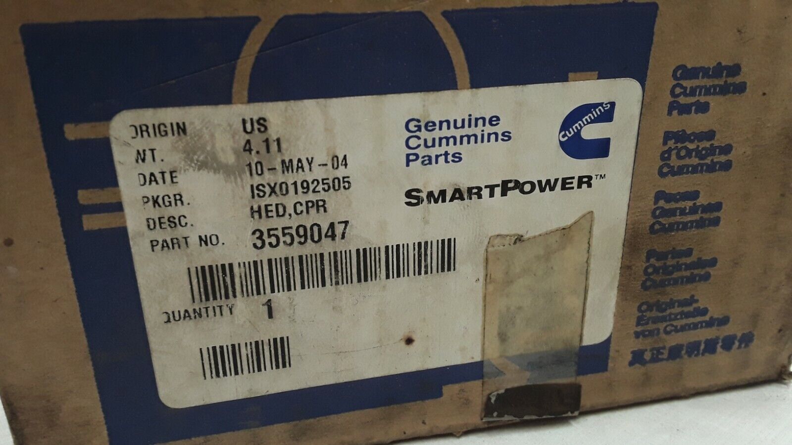 CUMMINS HEAD,1 CYL COMPRESSOR 3559047 3559046 FAST SHIPPING - HotCarParts