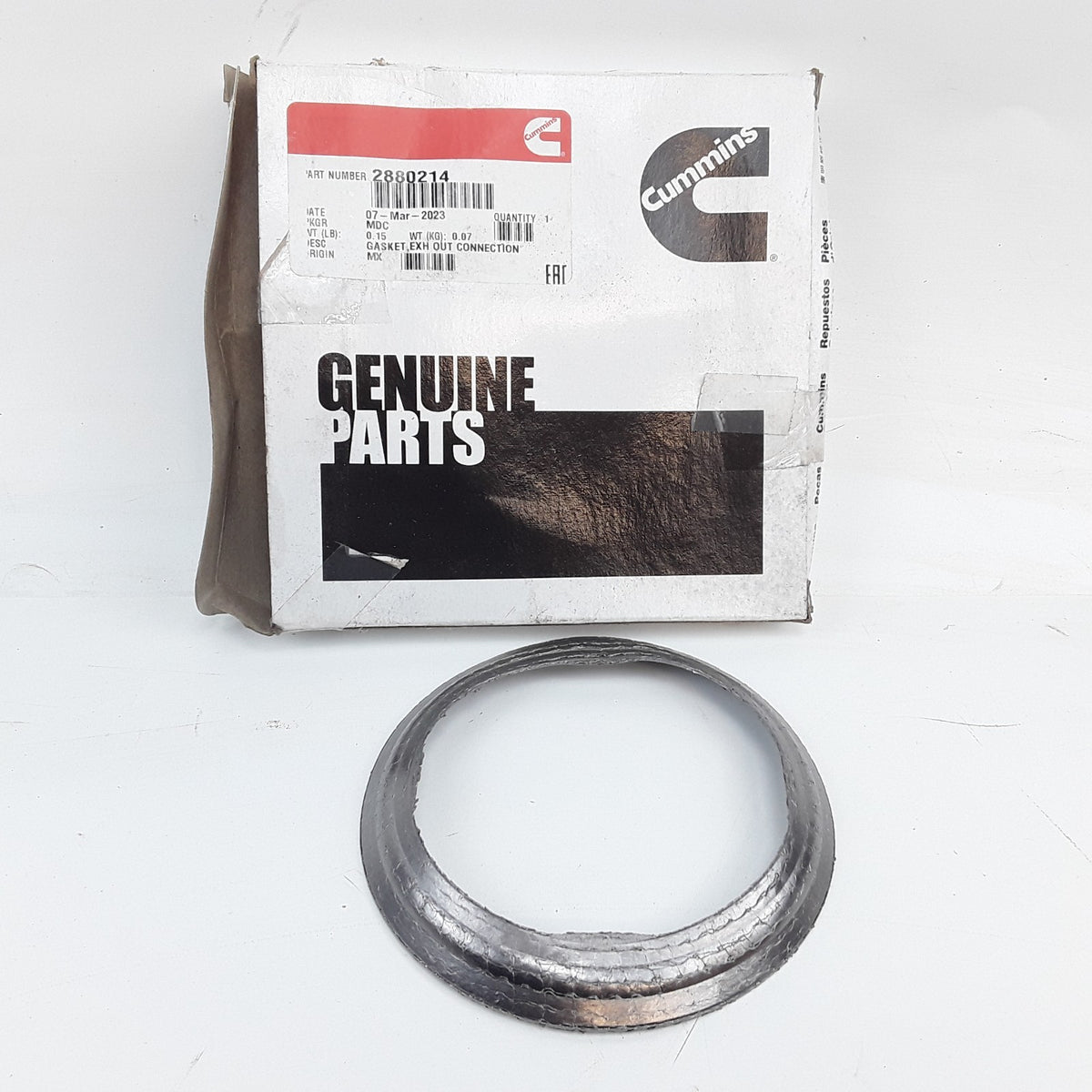 Exhaust Outlet Connection Gasket Fits ISL9 CM2250, ISX15 CM2250, QSX15 CM570