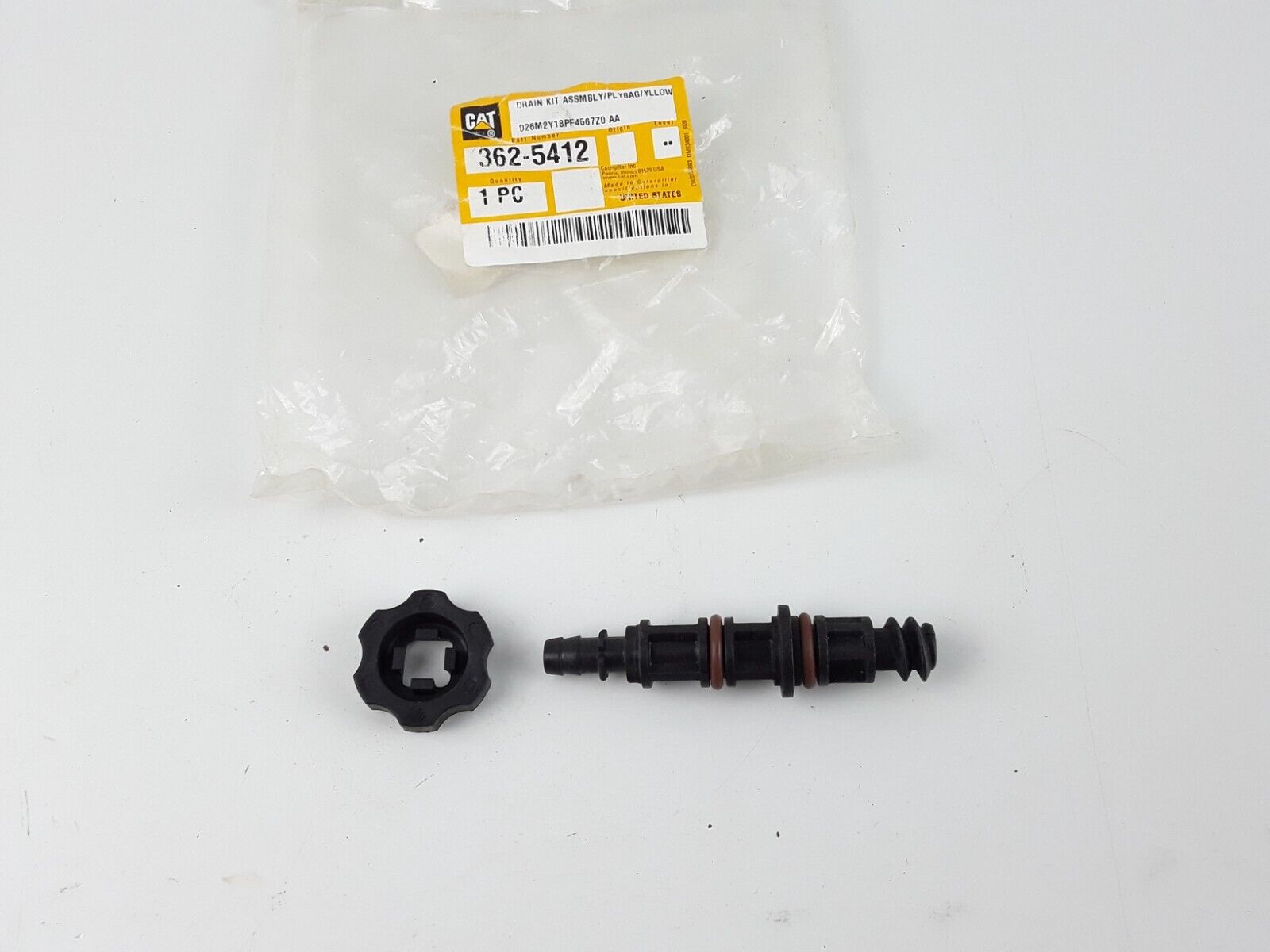 Genuine CAT Caterpillar 362-5412 NOS Fuel Filter Drain Kit - HotCarParts