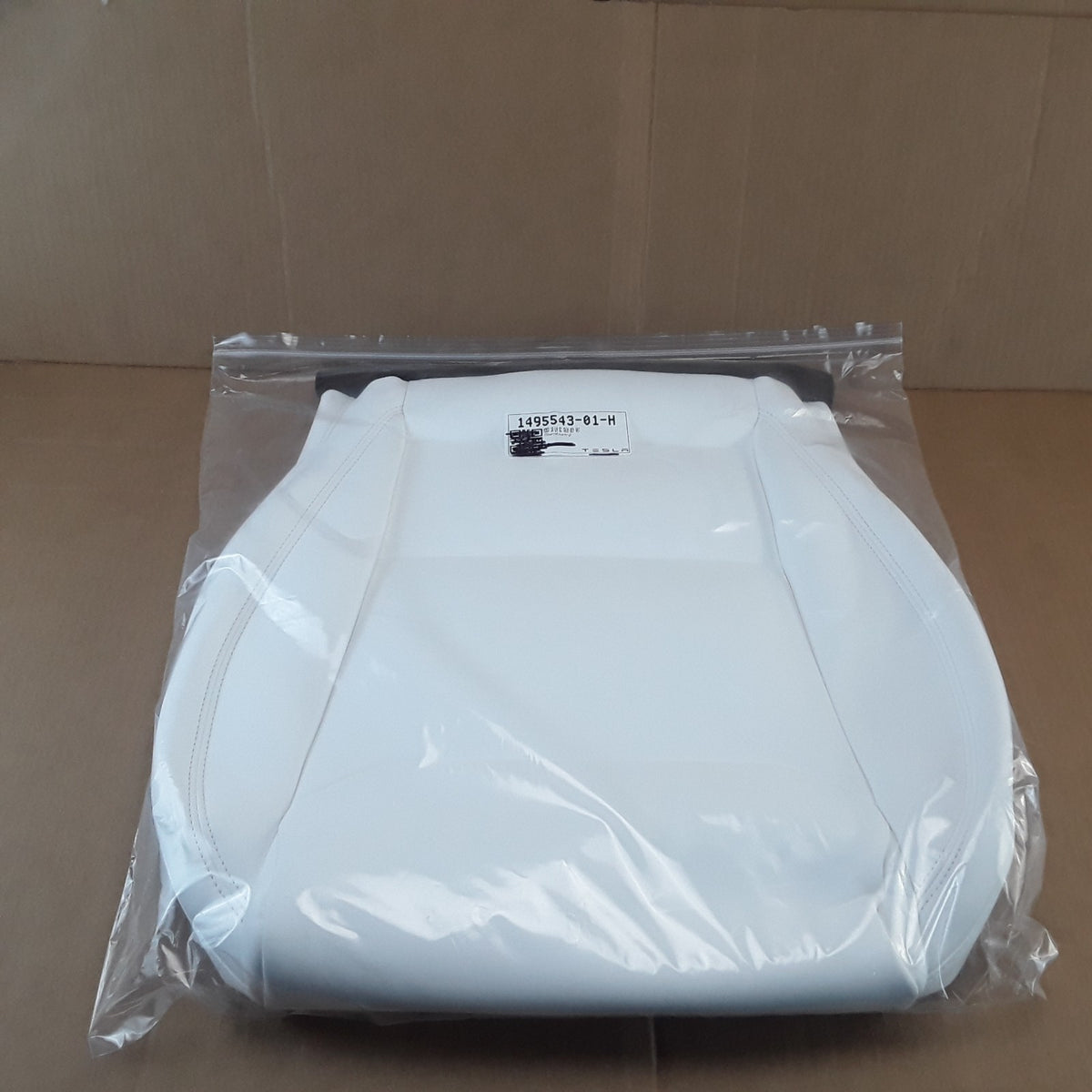 1495543-01-H Left White 1st Row Seat Cushion Soft Cover For Tesla Model S X OEM