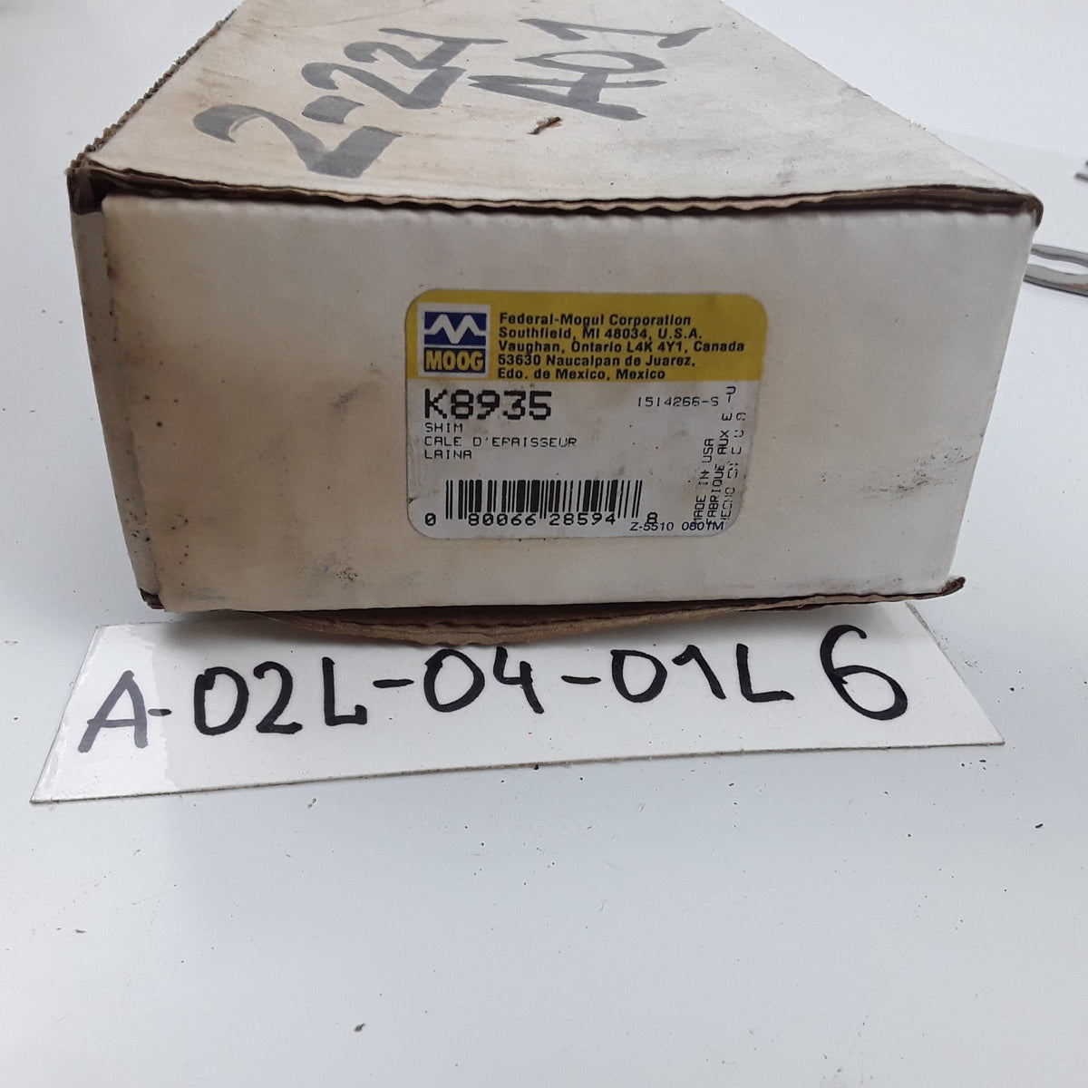 Wheel Alignment Shim Chassis Part Universal Moog K8935 Pack of 12
