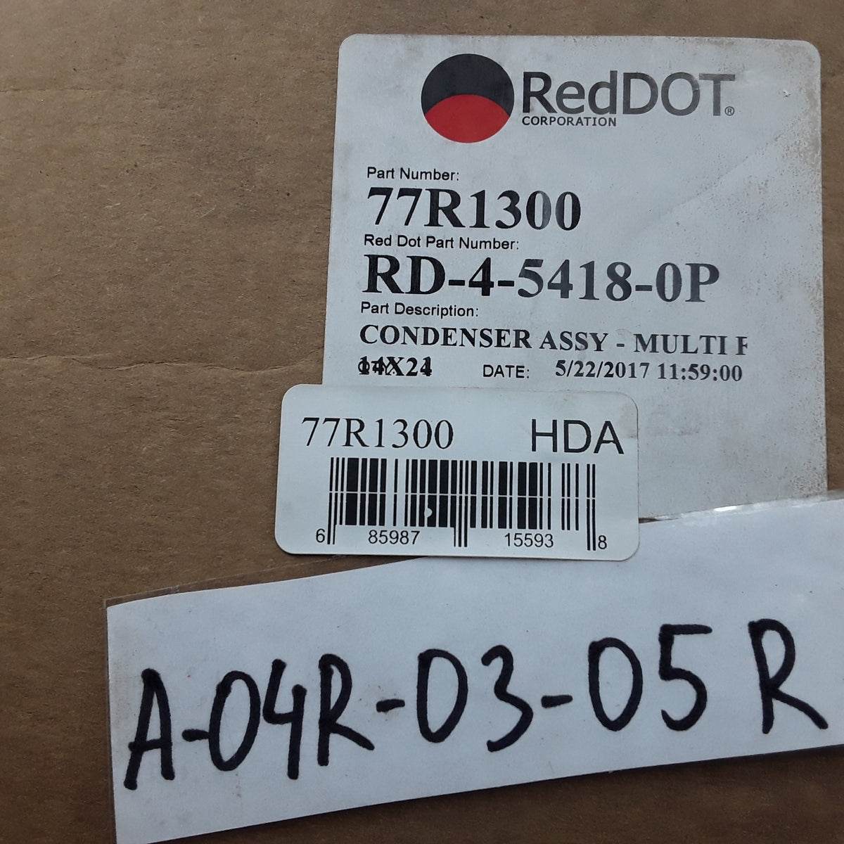 Red Dot 77R1300 A/C Condenser Assembly RD-4-5418-0P Fits Trucks and Trailer