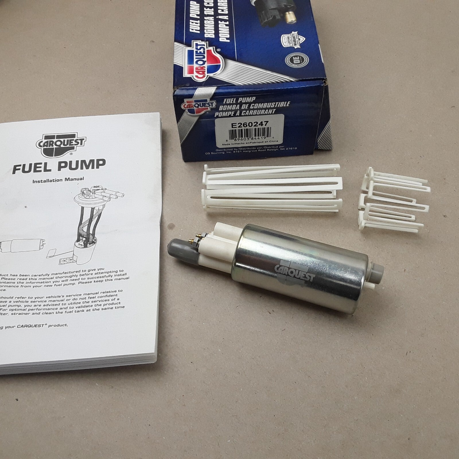 Carquest E260247 Electric Fuel Pump Fits Nissan Pickup D21 (1986-1992, 1995)