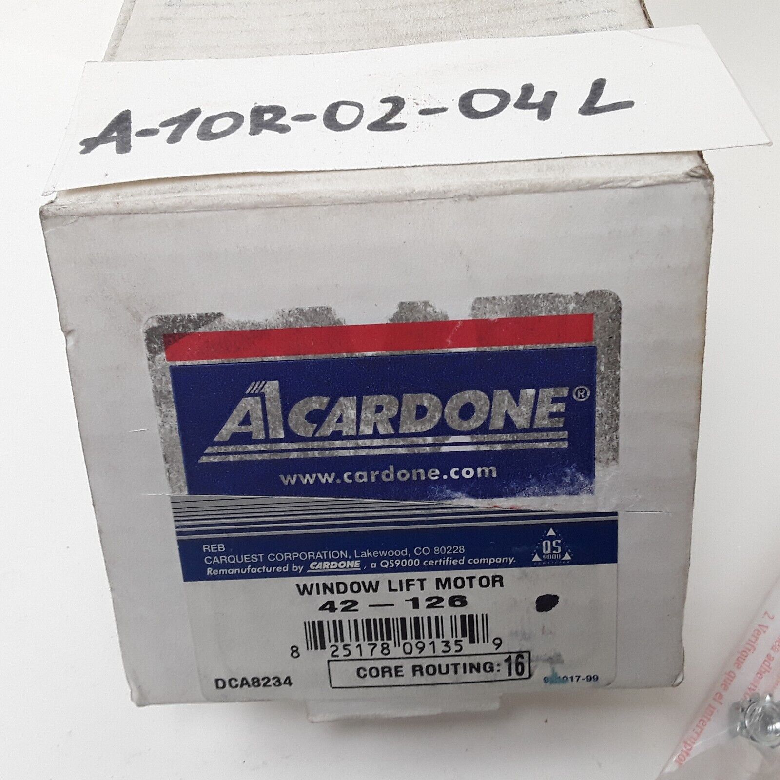 Cardone 42-126 Power Window Motor Fronr RH For Chevrolet Pontiac Cadillac Buick