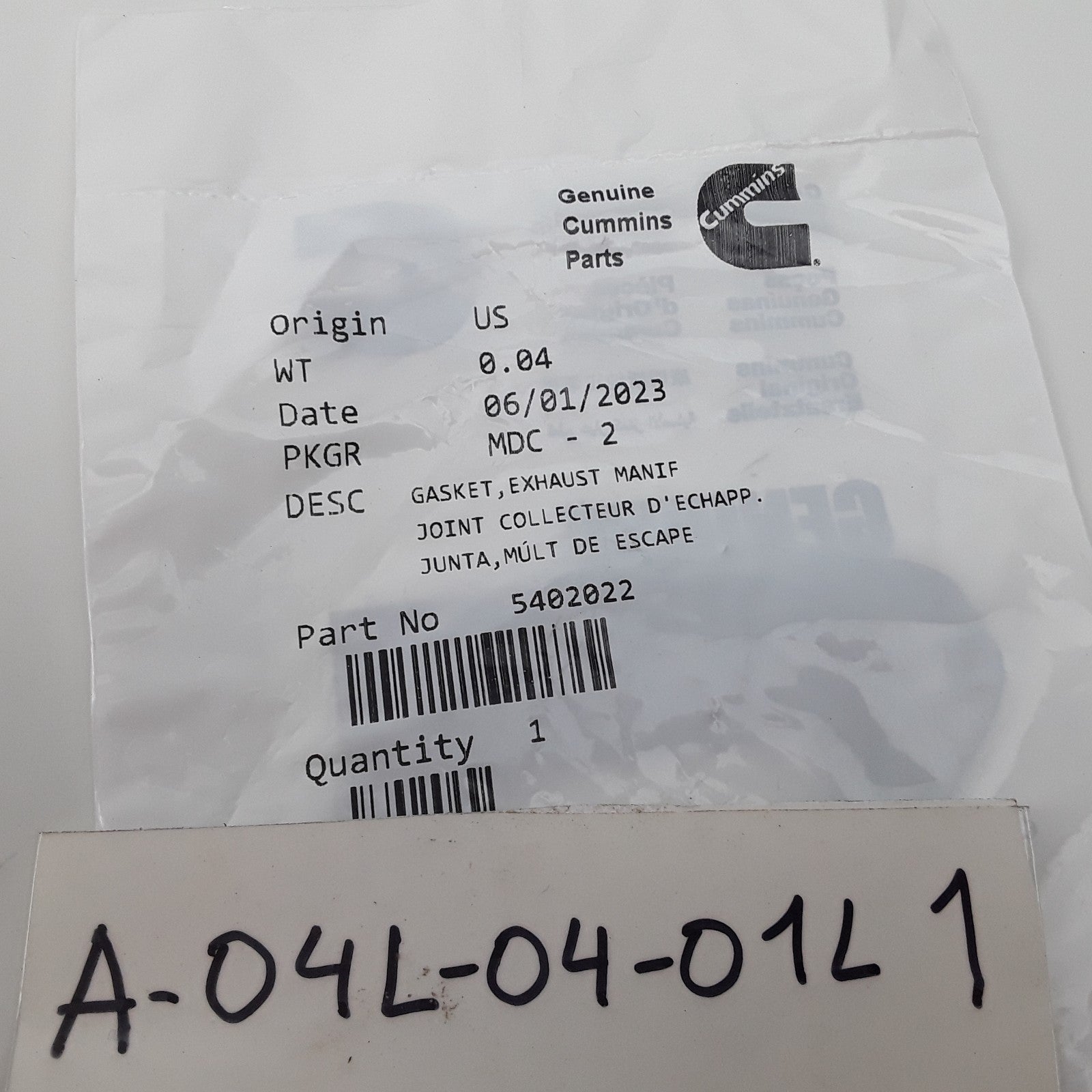 Cummins 5402022 Exhaust Manifold Gasket Easy Installation Heavy Duty