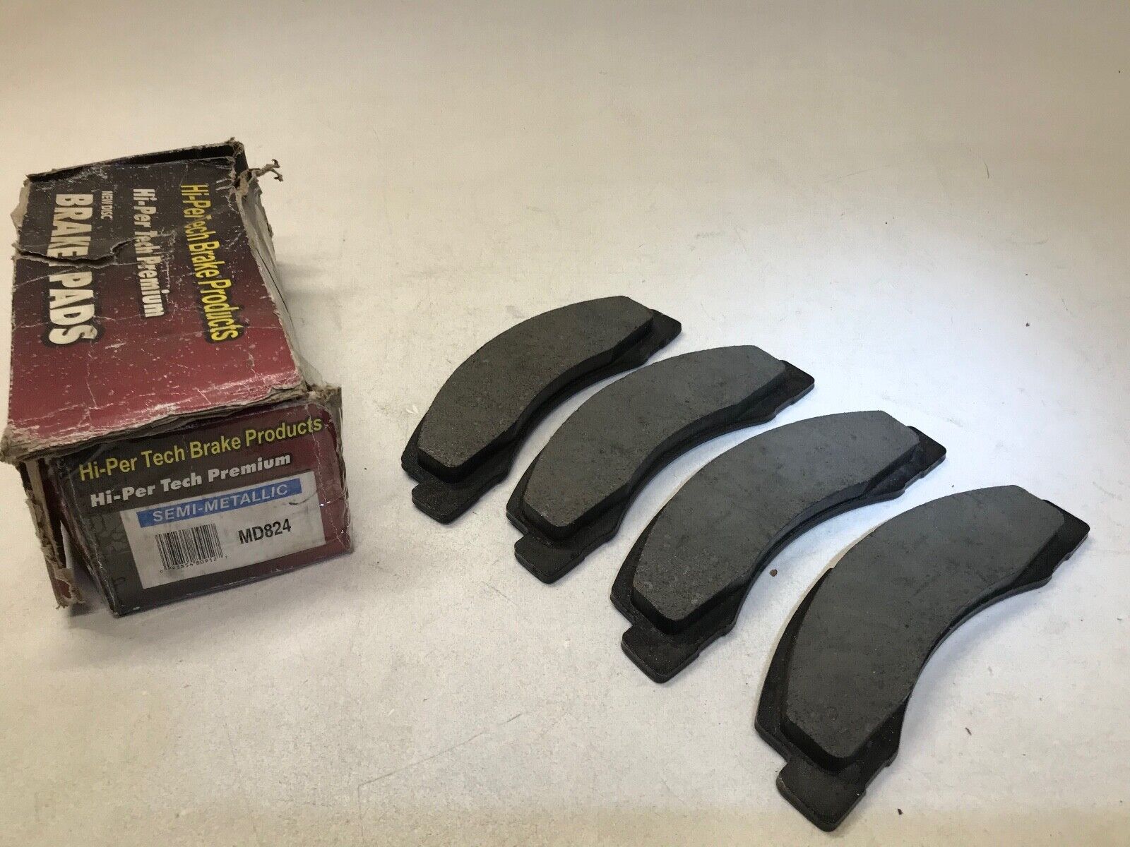 Disc Brake Pad Set Front SP Hi-Per Tech MD824 SEMI-METALLIC DISC BRAKE PADS - HotCarParts