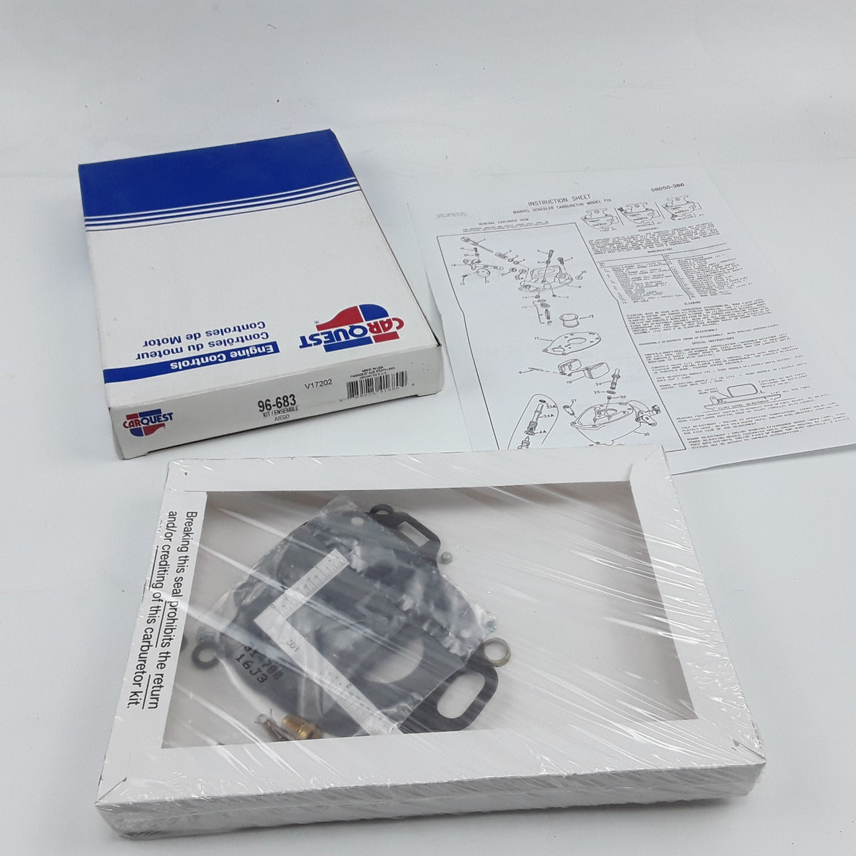 Carquest 96-683 Carburetor Repair Kit Replaces 861A 2G1463 R6623A 12054 865 874