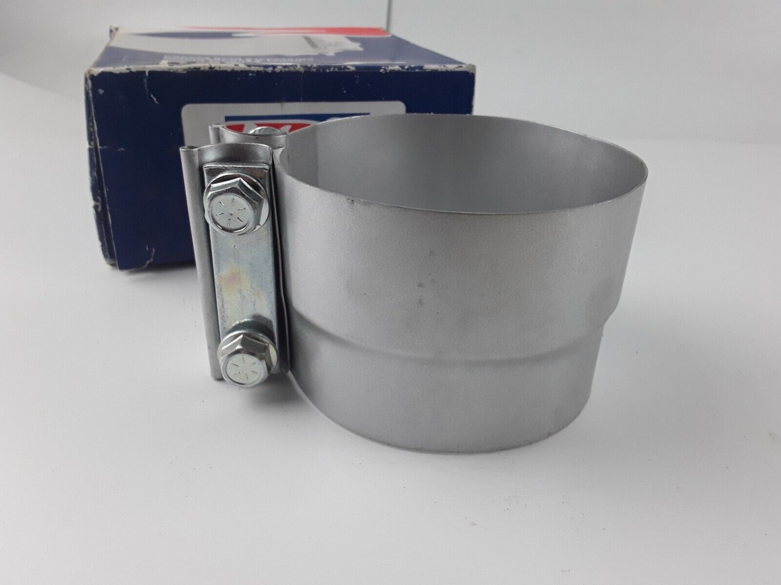 Exhaust Clamp 4 Inch Preformed Aluminized EC40PLA 4" Exhaust Clamp Muffler - HotCarParts