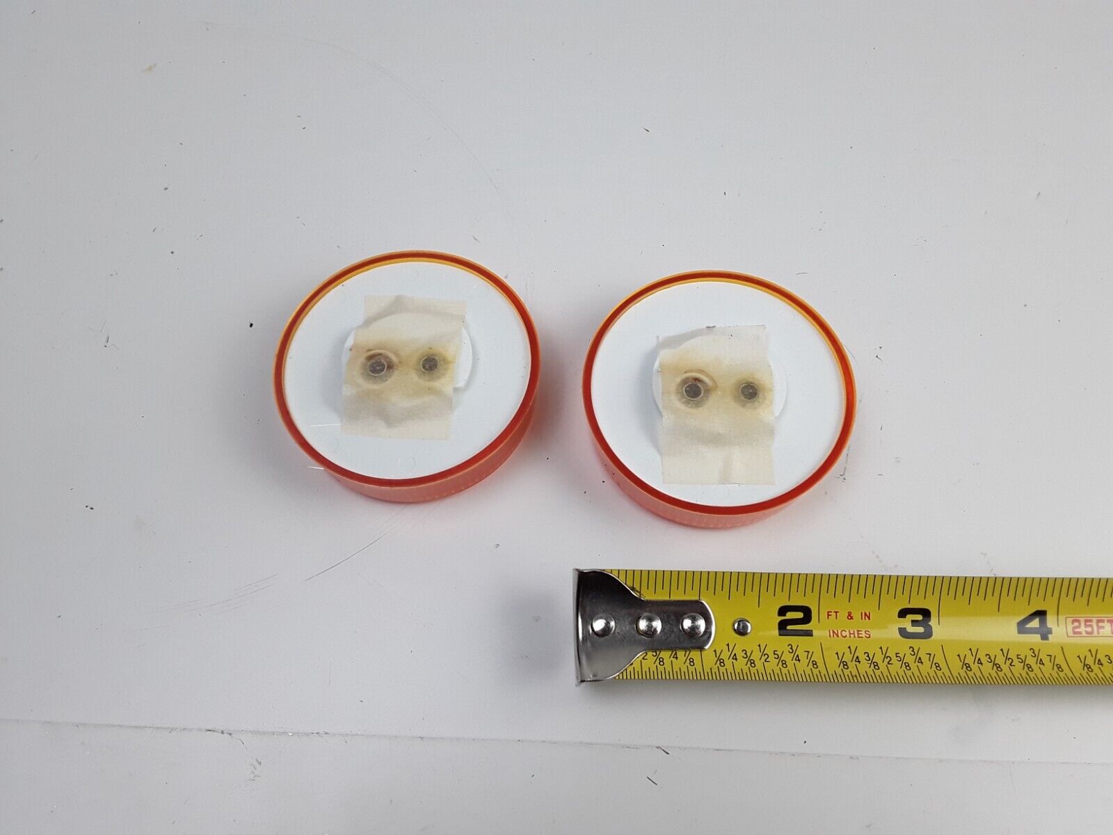 Truck Yellow Amber Incandescent Round Marker Light Reflector 2 1/2” 2.5inch 2pcs - HotCarParts