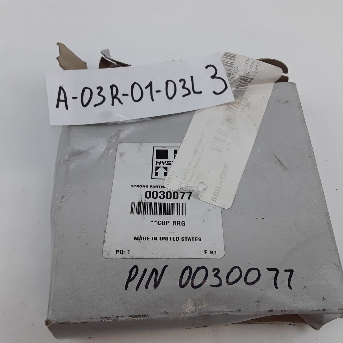 Hyster 0030077 Tapered Cup Bearing Bower For Forklift Lift Truck 120220-1317
