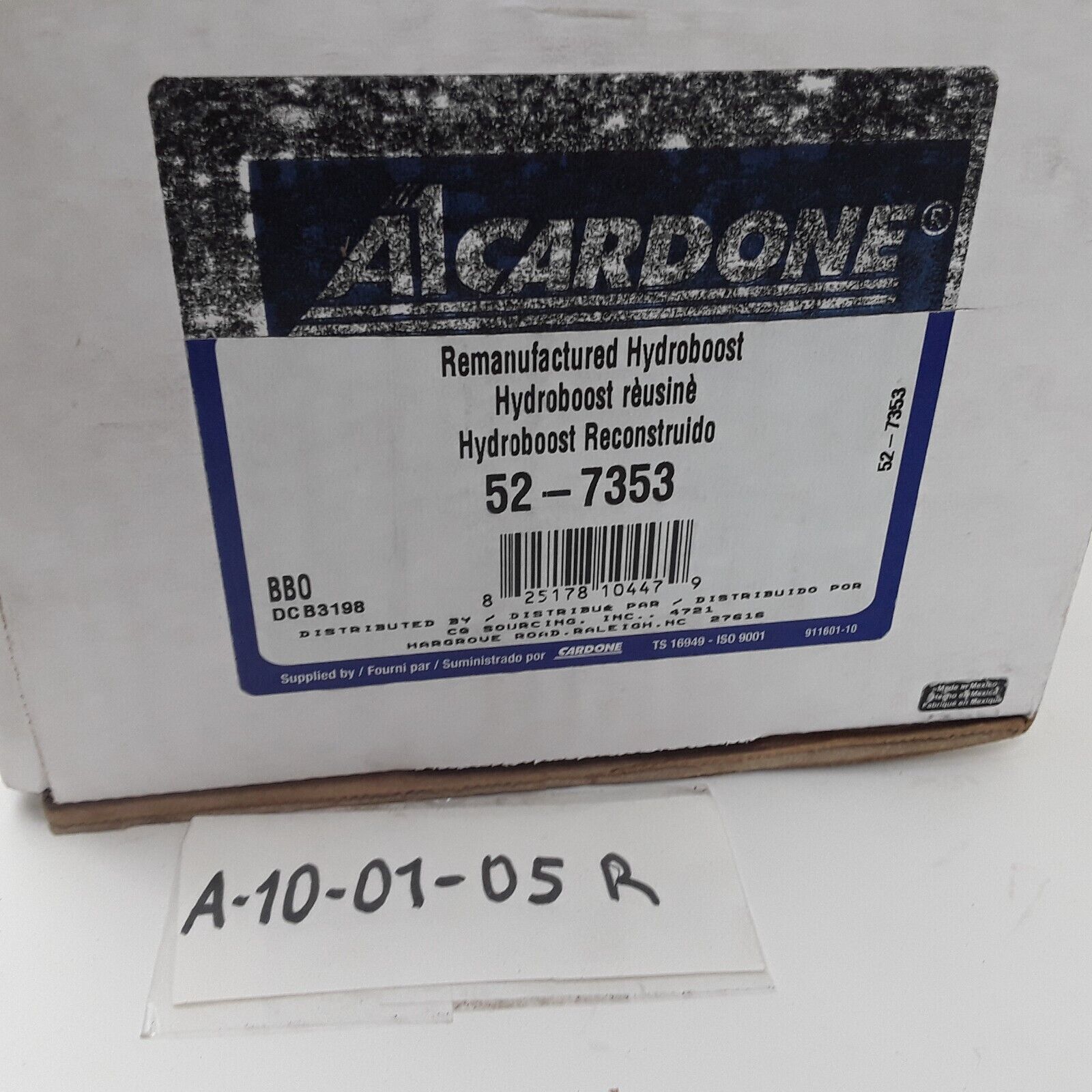 Cardone 52-7353 Power Brake Booster Reman For Chevrolet Astro GMC Safari