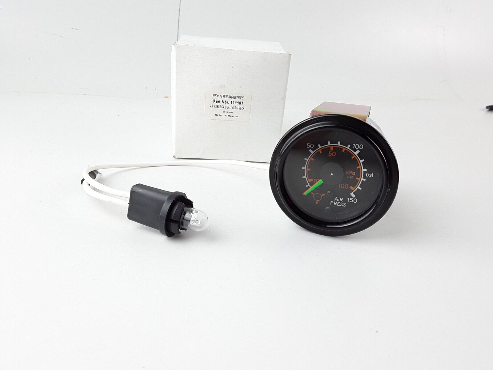 AIR PRESSURE GAUGE DUAL DASH 150 PSI FOR TRUCK ,BUS AND MORE Ametek 140490 NEW - HotCarParts