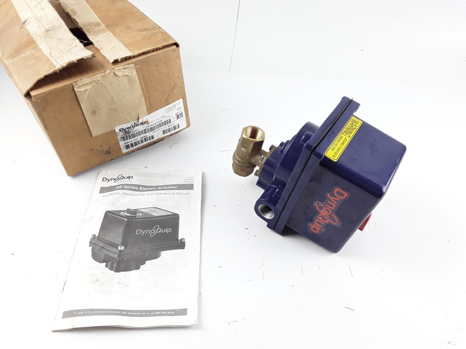 Dynaquip Controls Ehh23ate20h 1/2" Fnpt Brass Electronic Ball Valve 2-Way DE153 - HotCarParts