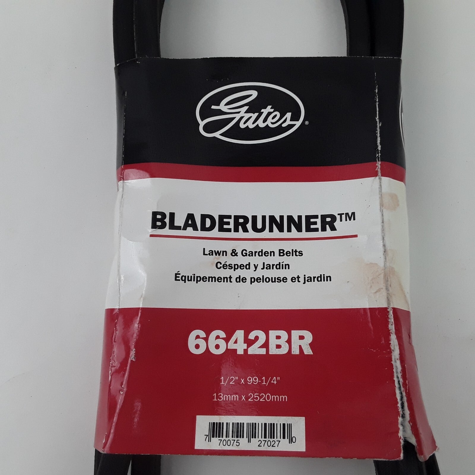 Gates 6642BR Blade Runner Lawn and Garden Equipment Belt EPDM 1/2" X 99-1/4"